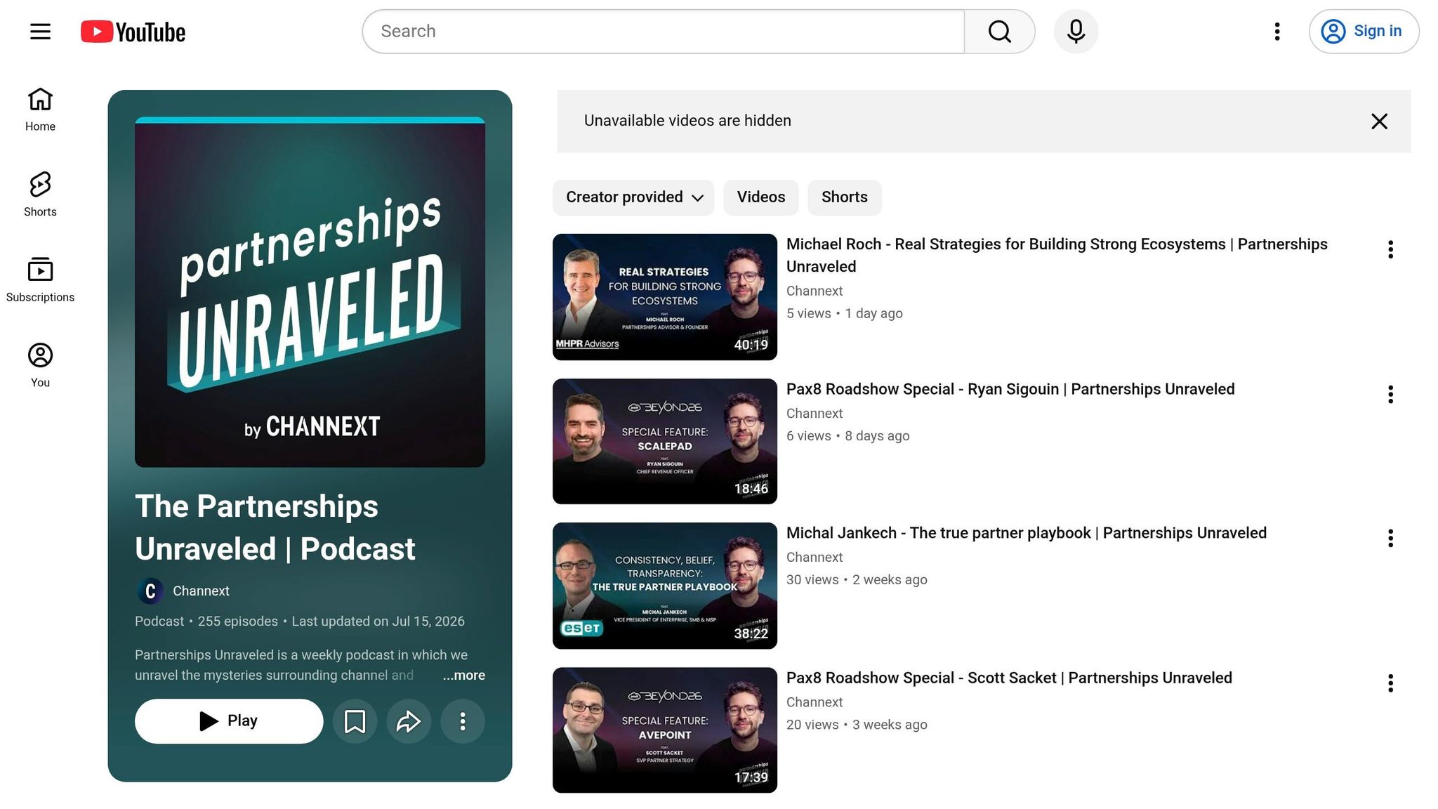 Partnerships Unraveled