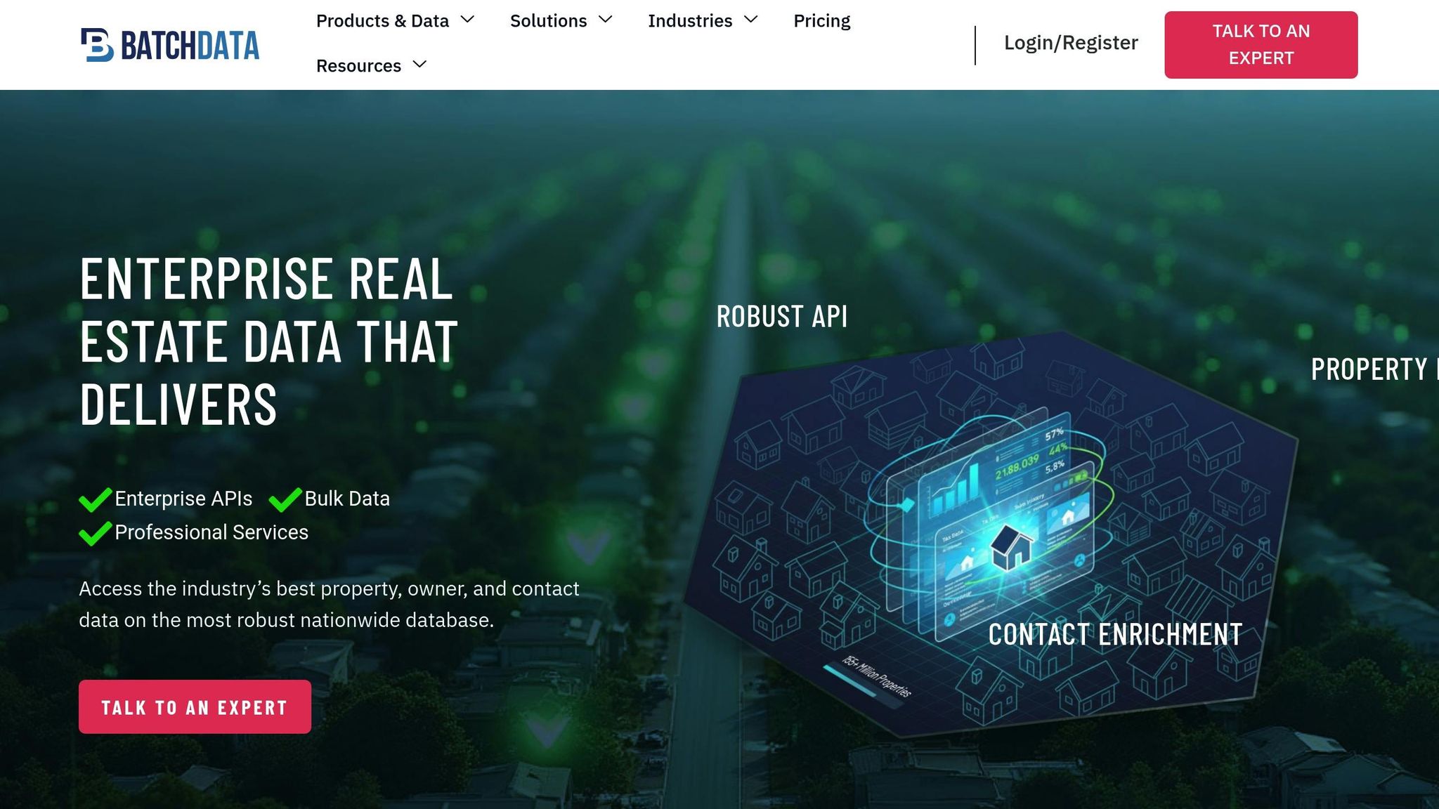 Enterprise real estate data solutions from BatchData featuring robust API and bulk data services for navigating privacy laws and safeguarding client information.