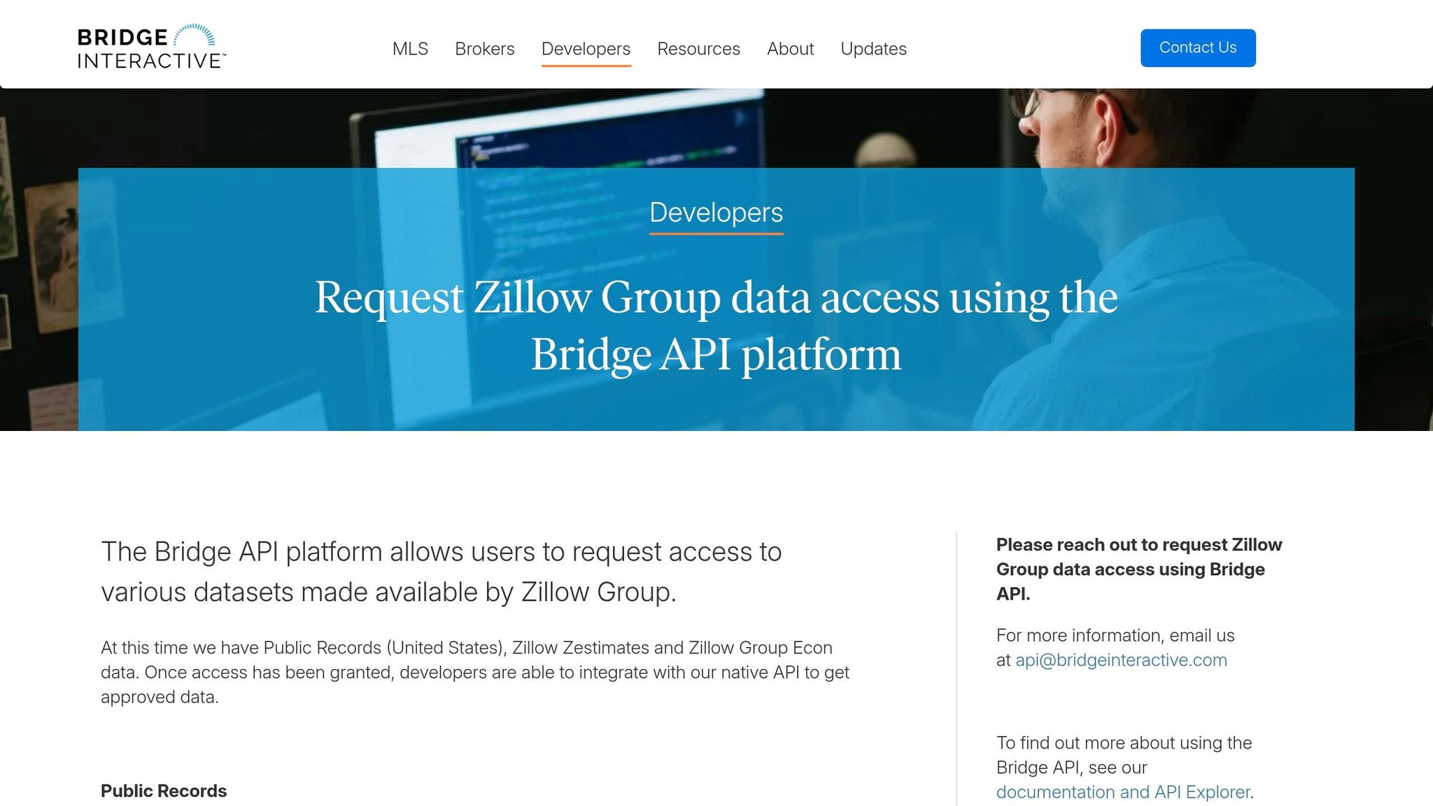 Zillow Bridge Interactive