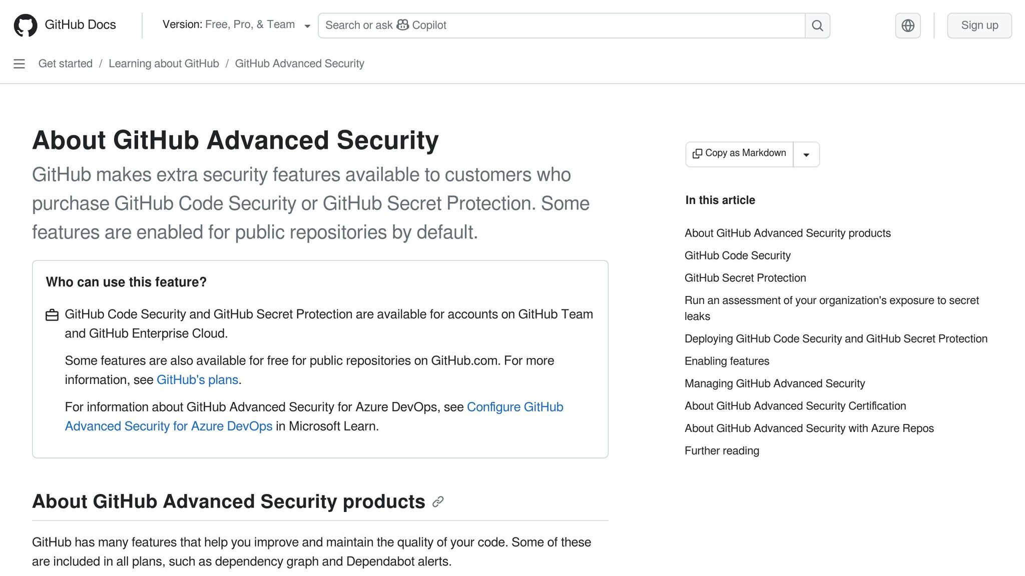 GitHub Advanced Security