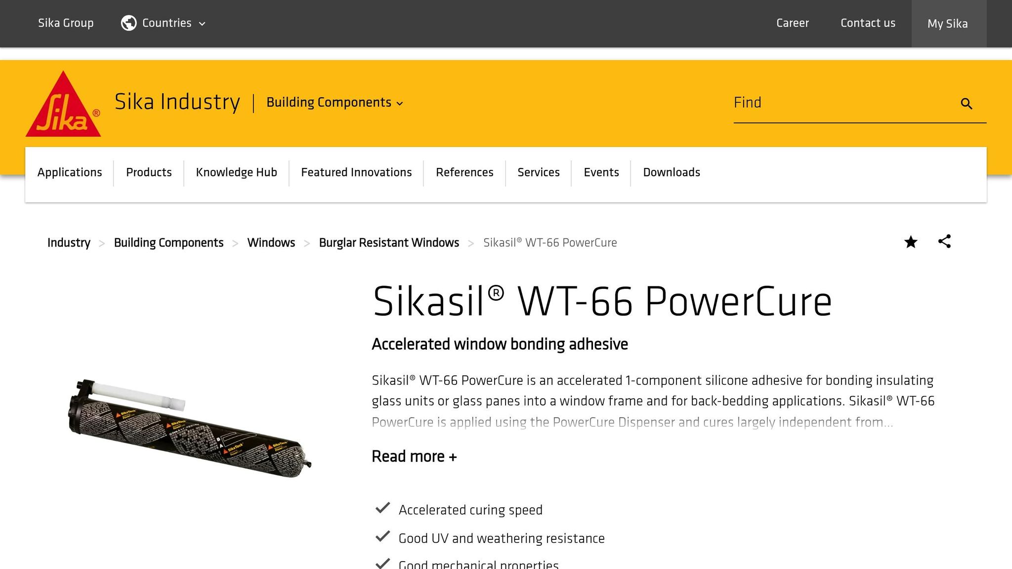 Sikasil WT-66 PowerCure