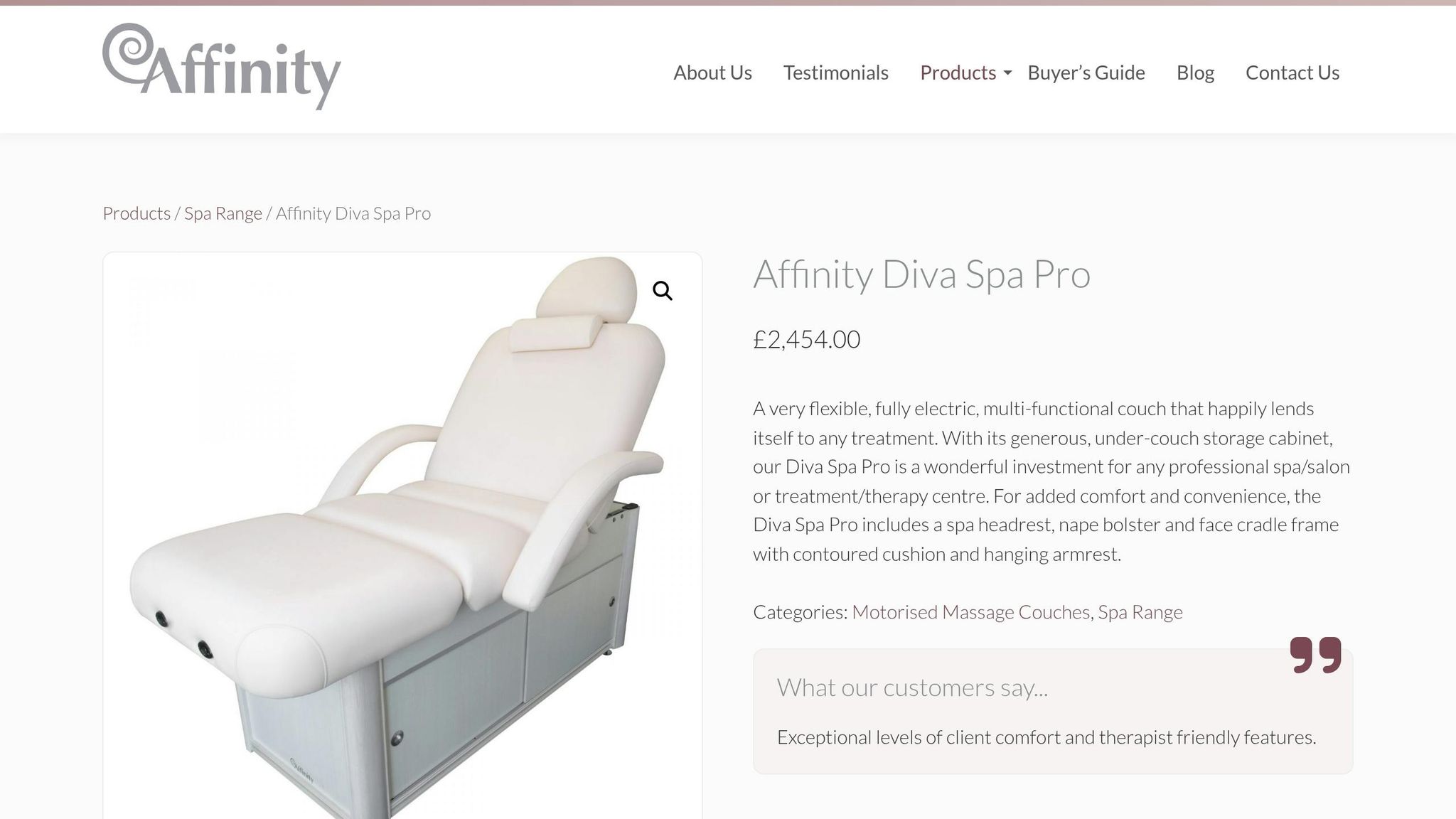 Affinity Diva Spa Pro