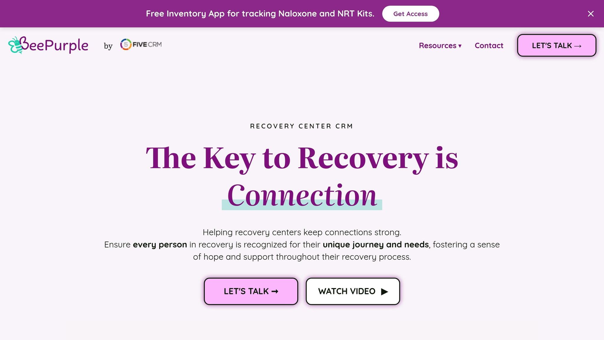 Recovery Center CRM