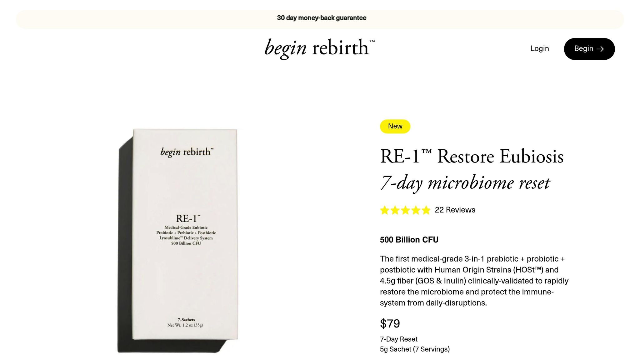 Begin Rebirth RE-1