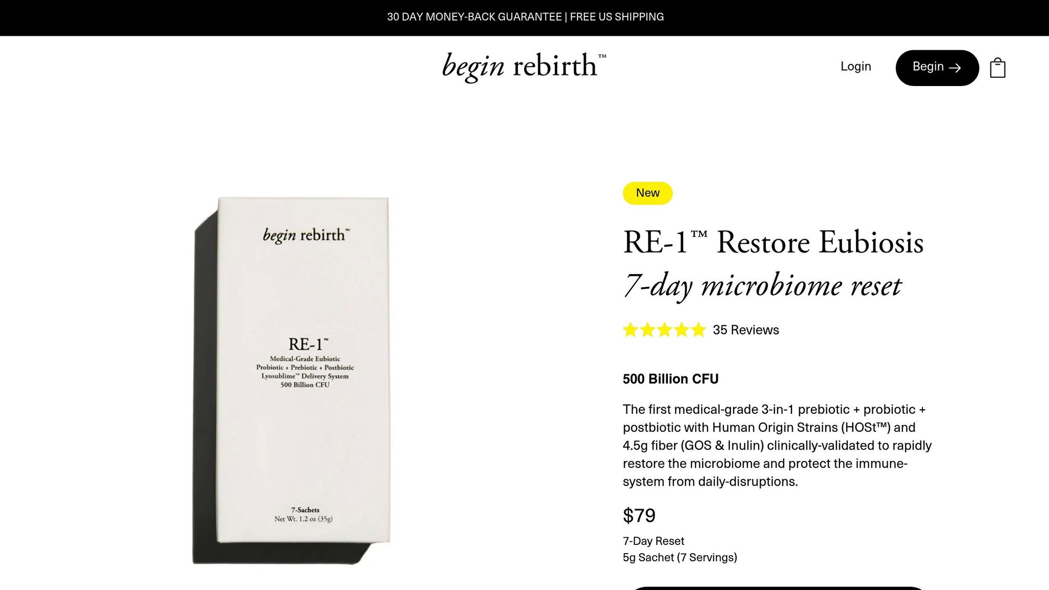 Begin Rebirth RE-1