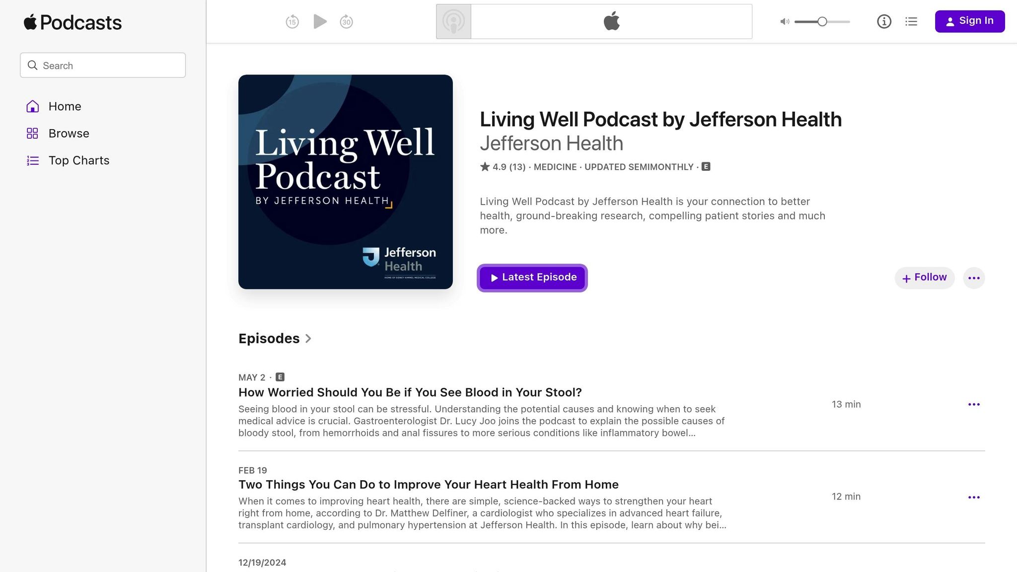 Living Well Podcast