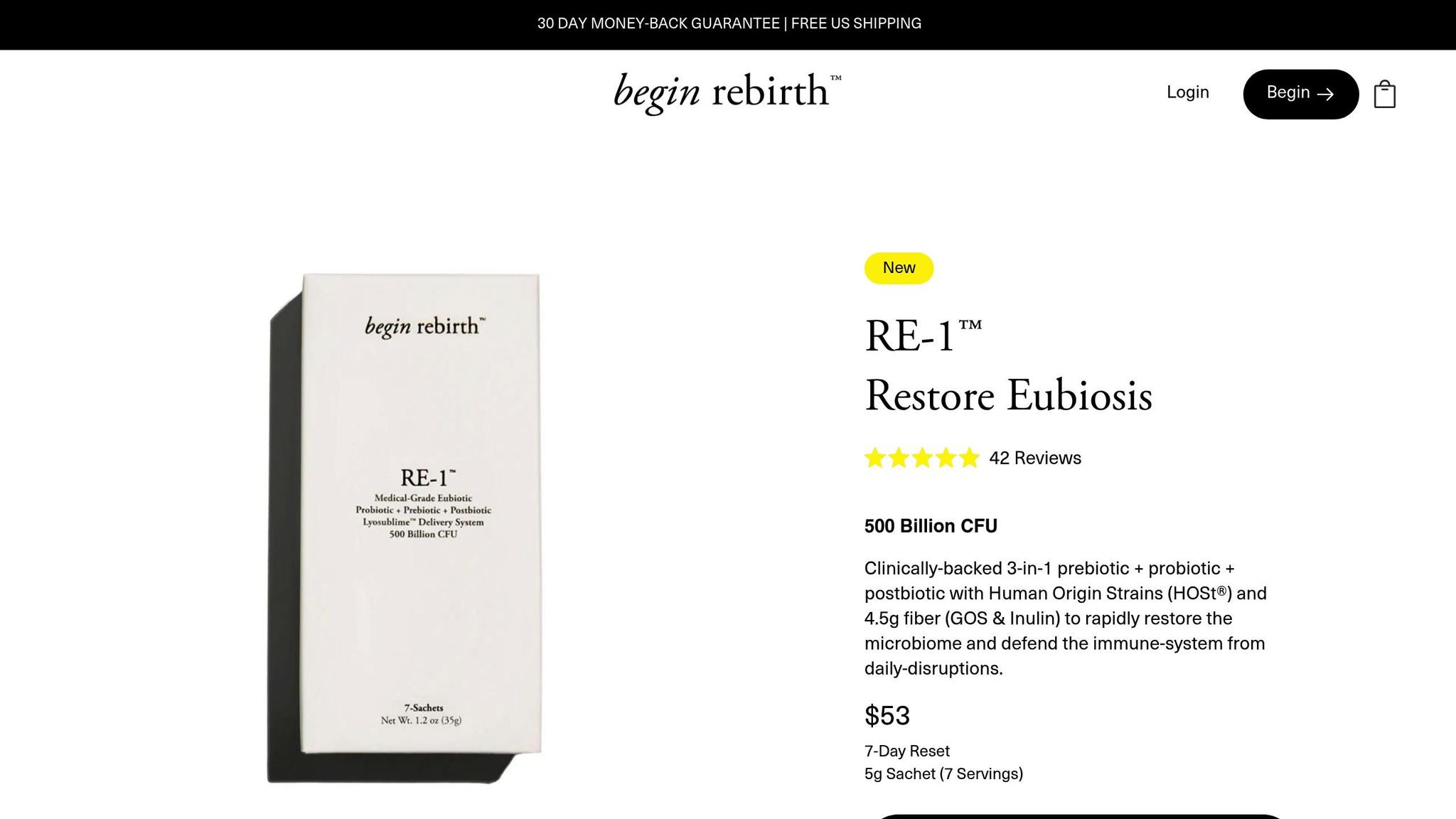 Begin Rebirth RE-1™