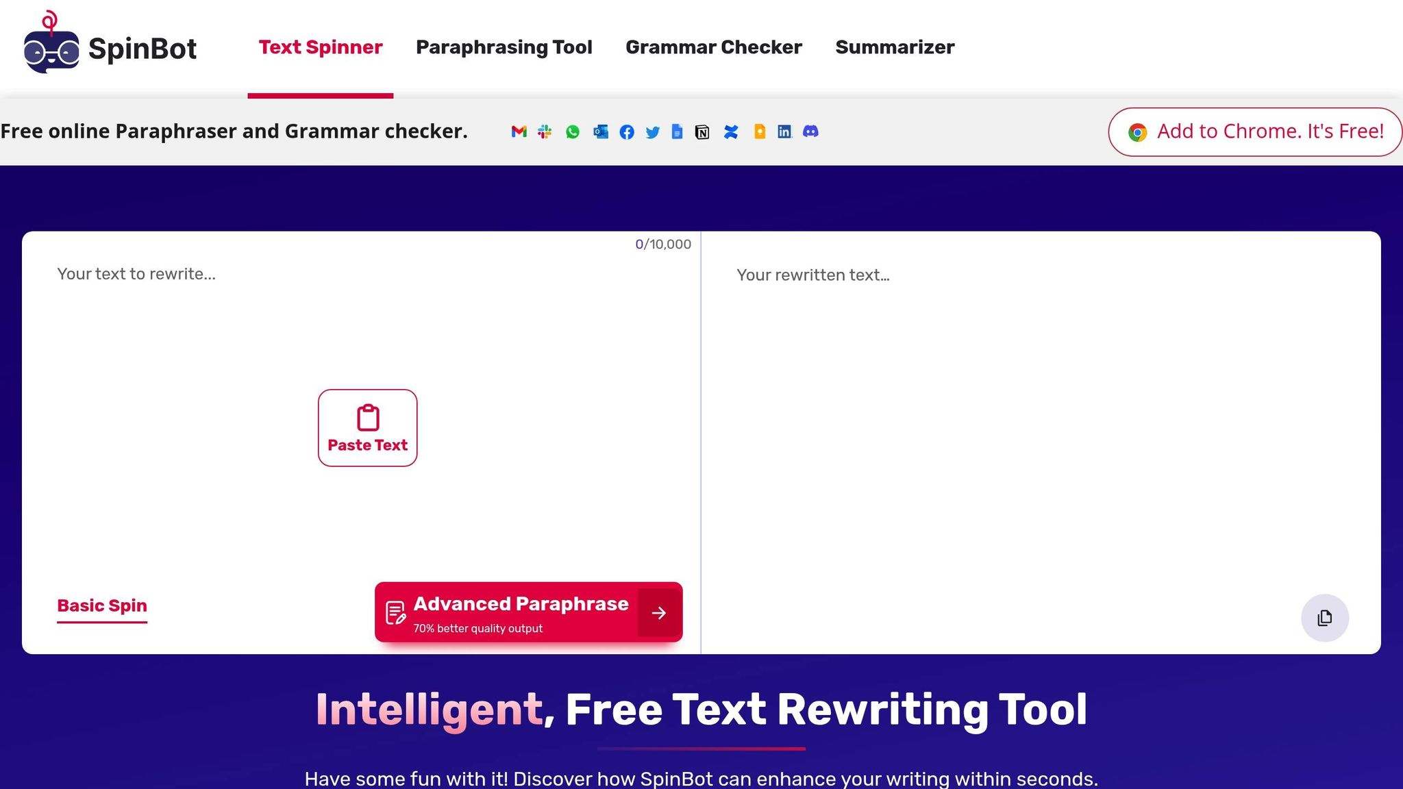Quillbot Alternative: SpinBot