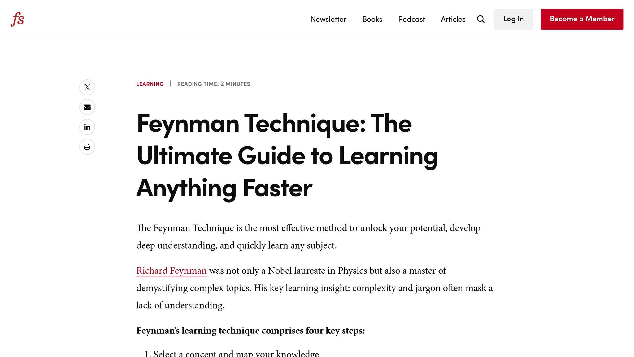 Feynman Method