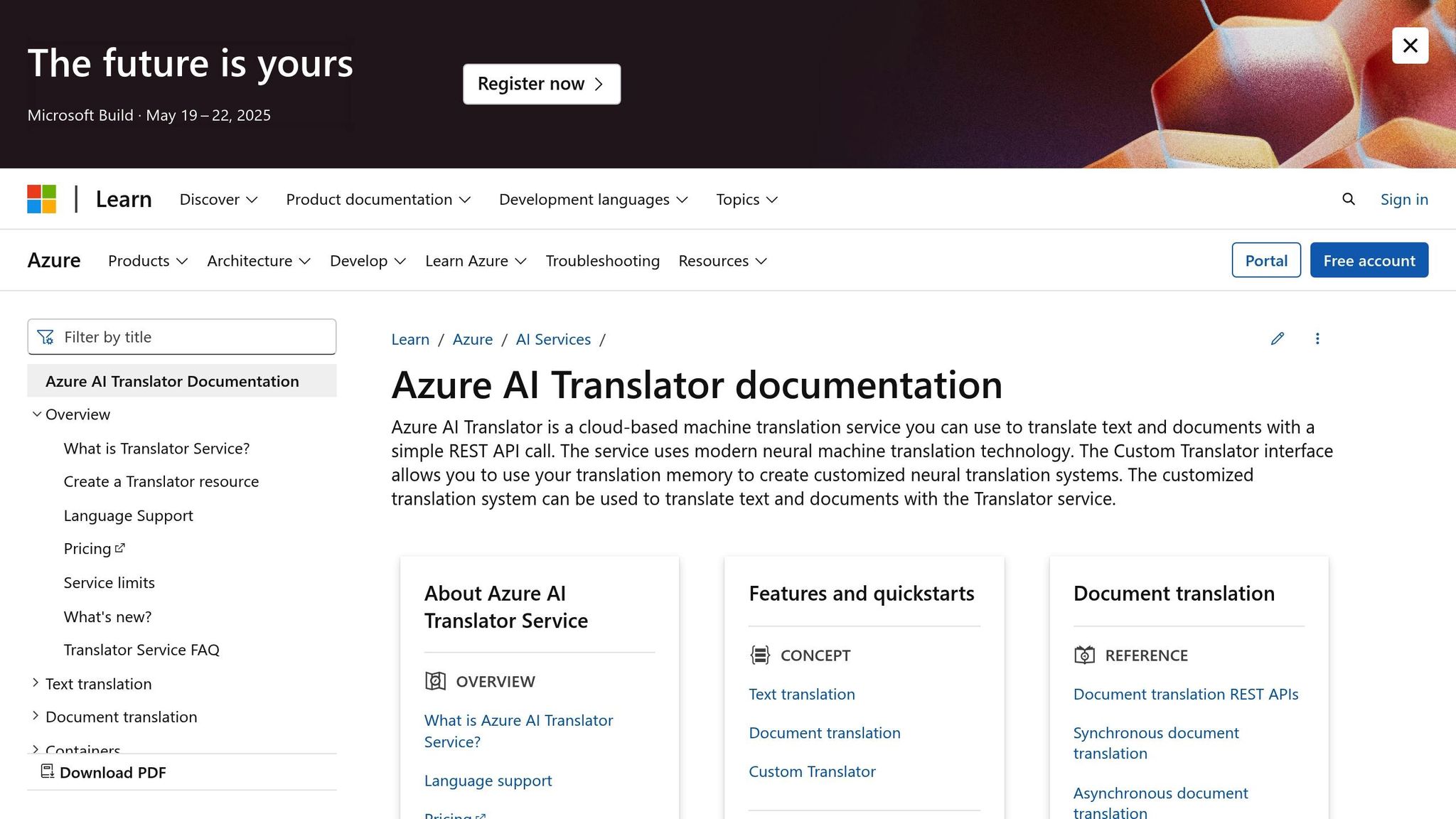 Multilingual Customer Support: Microsoft Azure Translator