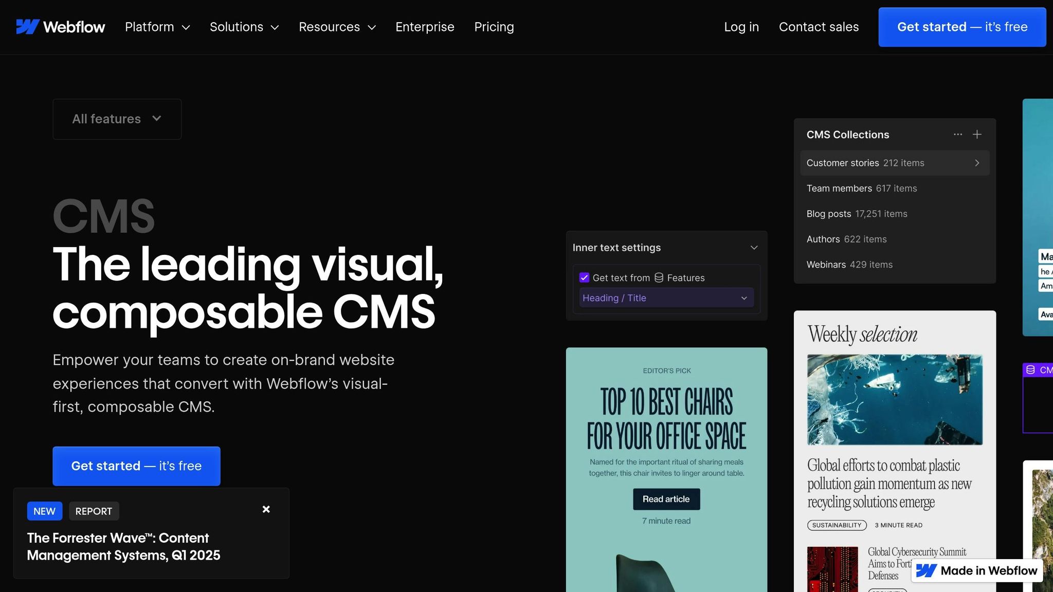 Content Testing: Webflow