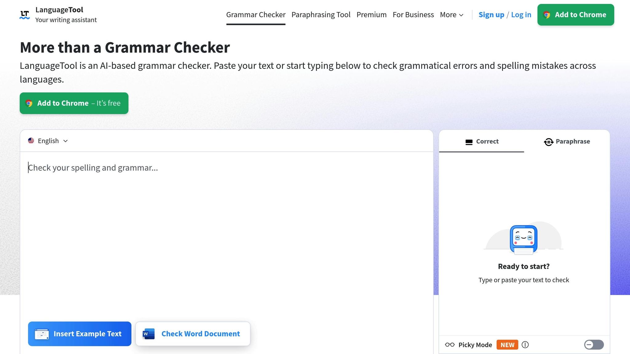 Vocabulary Tools LanguageTool
