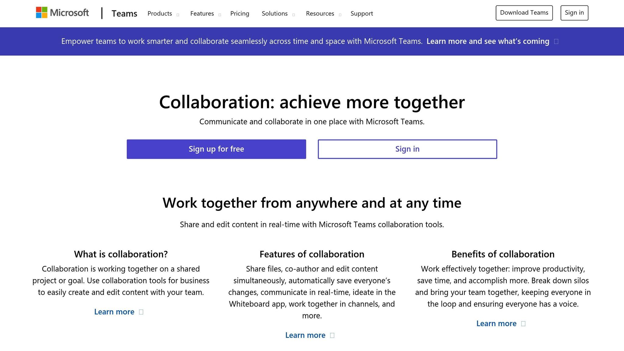 Team Productivity Teams