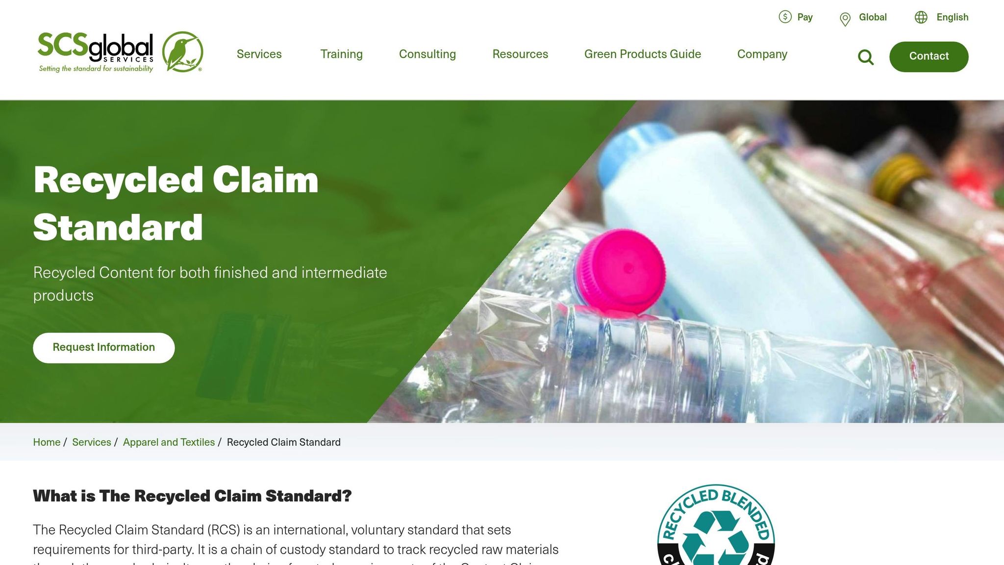 Recycled Claim Standard