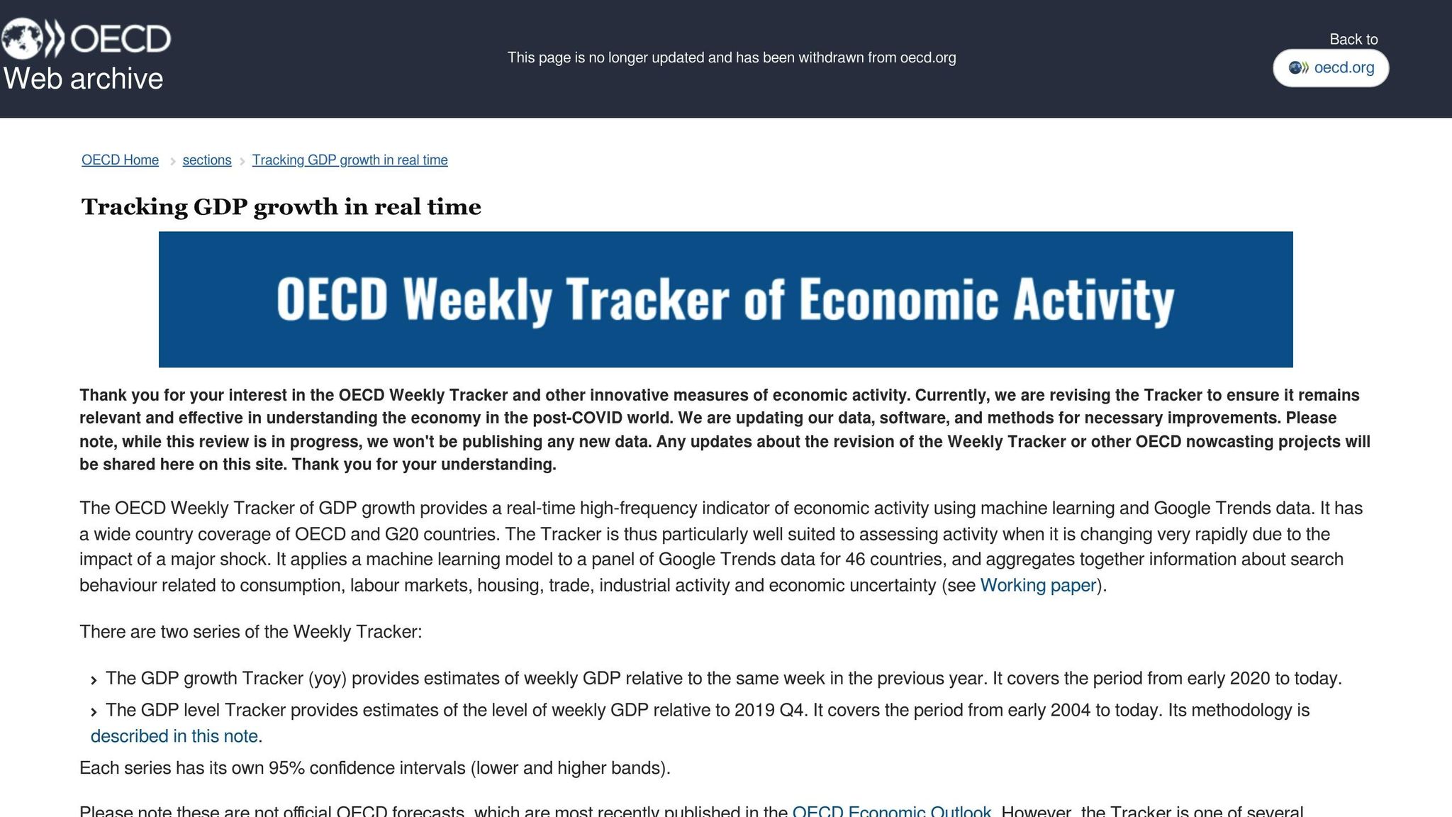 OECD GDP Monitor