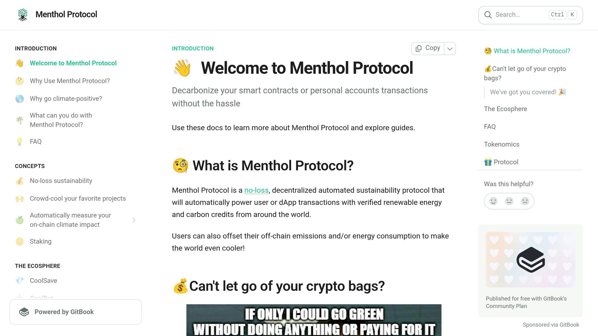 Menthol Protocol