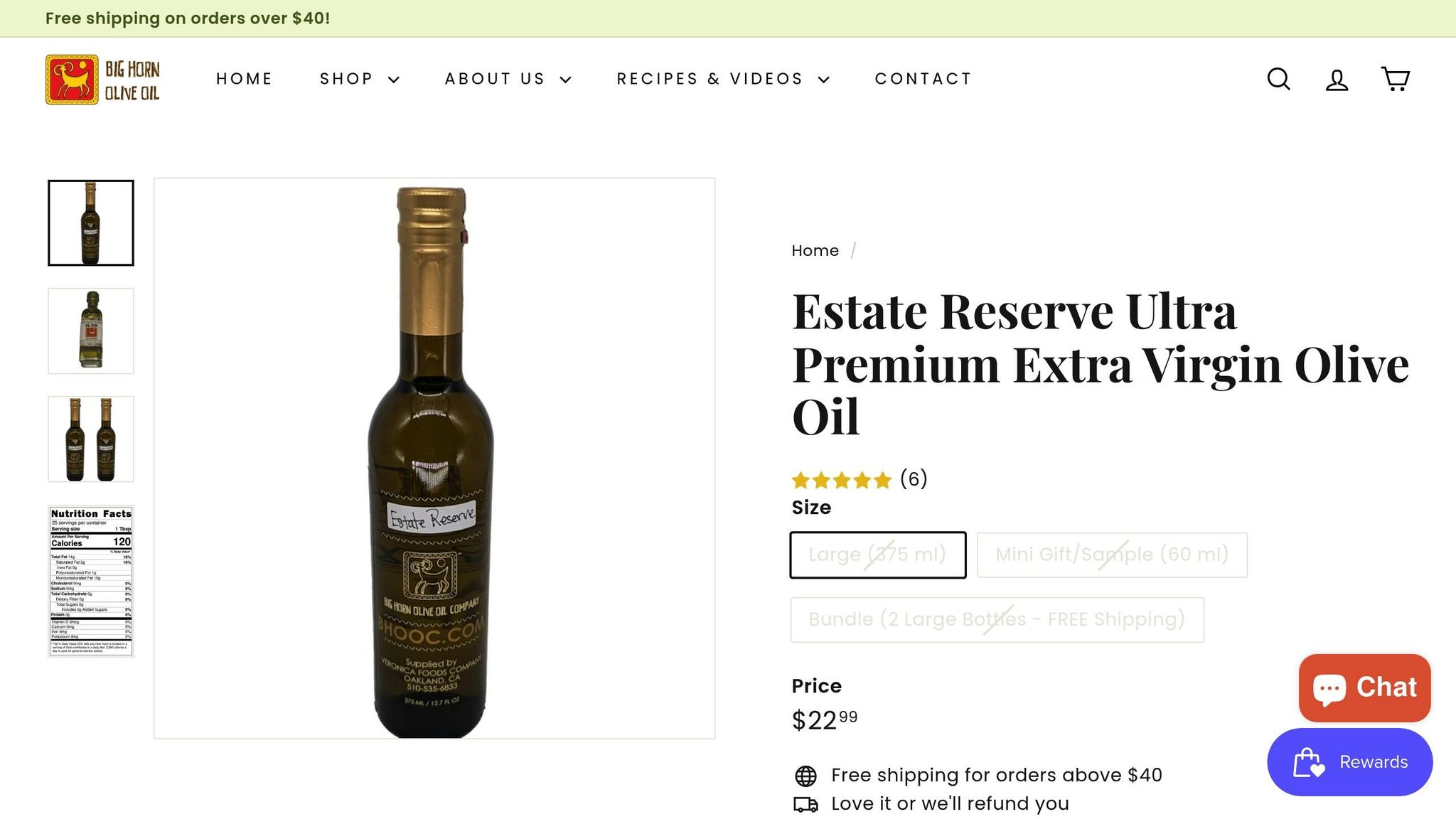 Estate Reserve Ultra Premium EVOO