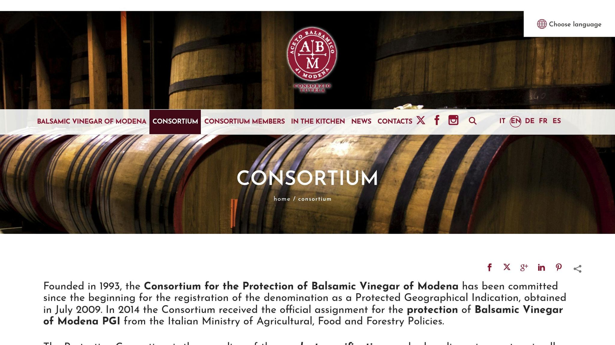 Consortium for the Protection of Balsamic Vinegar of Modena