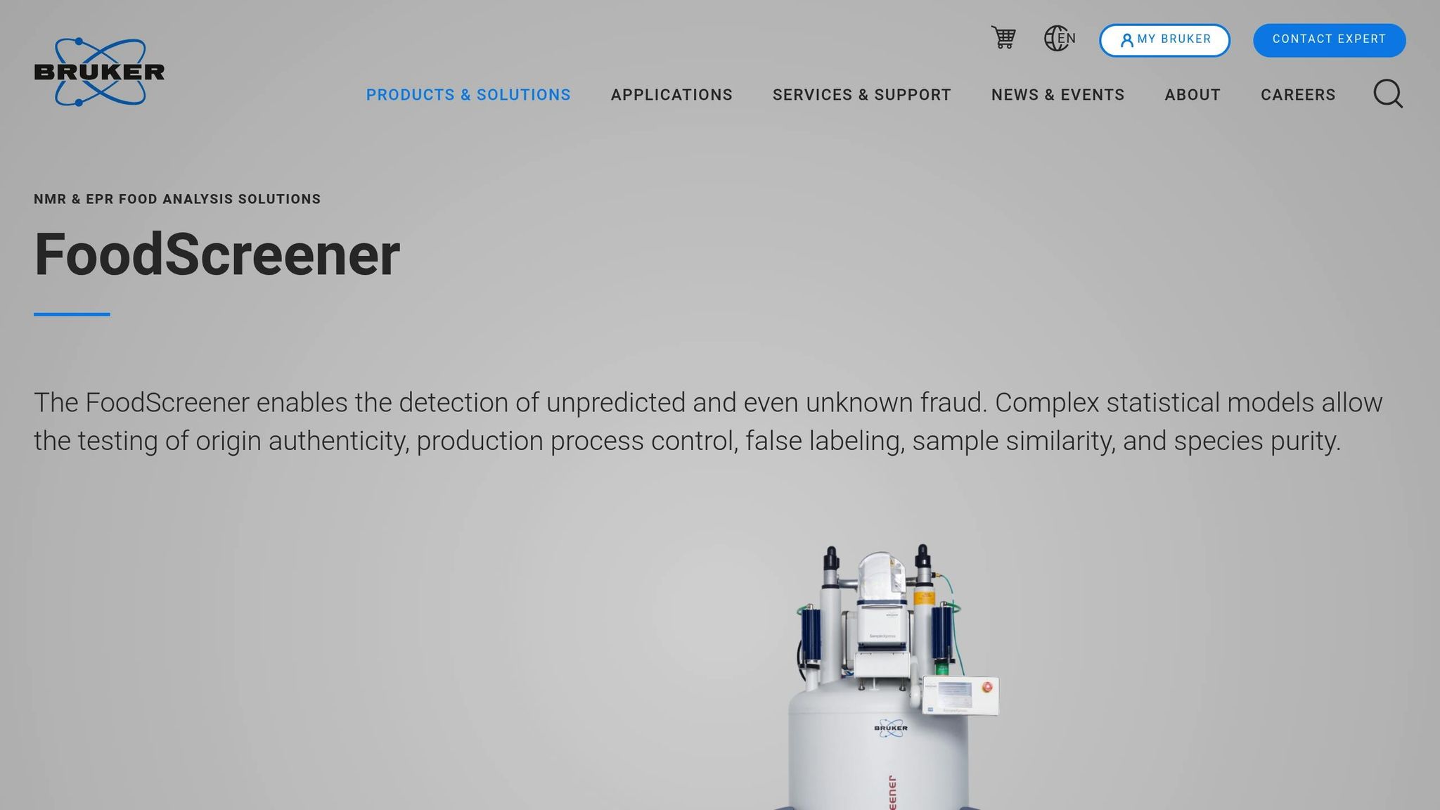 Bruker FoodScreener