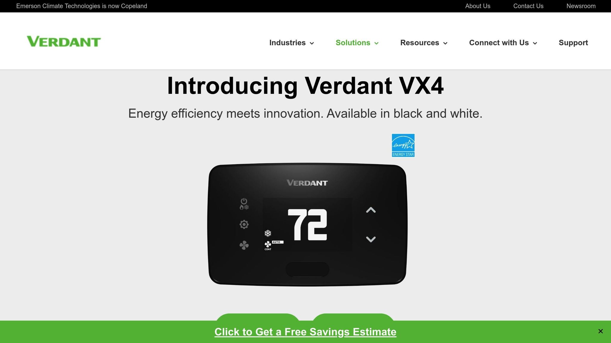 Verdant VX4 Wireless Smart Thermostat