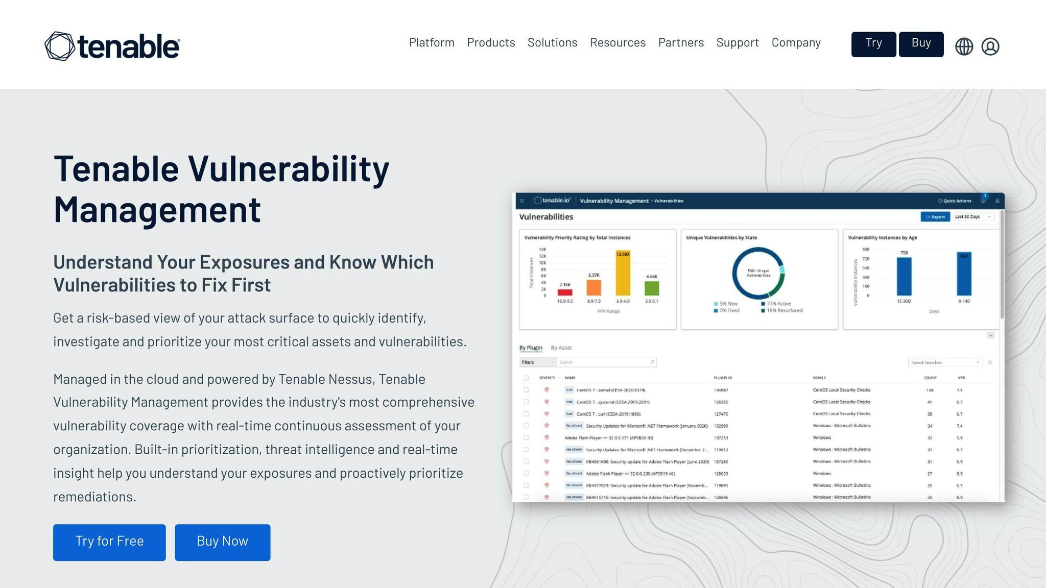 Tenable Vulnerability Management