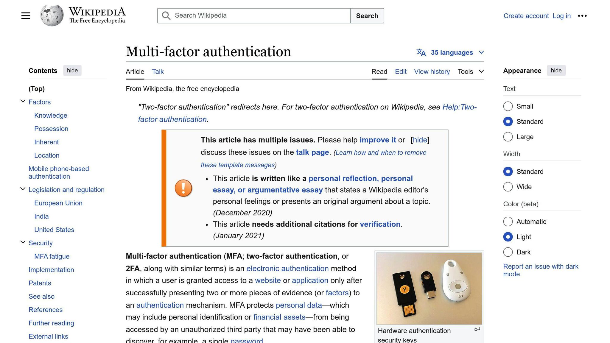 Multi-Factor Authentication