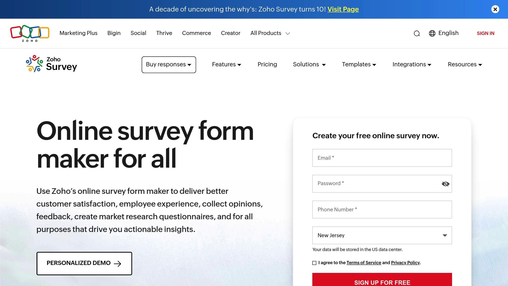 Zoho Survey