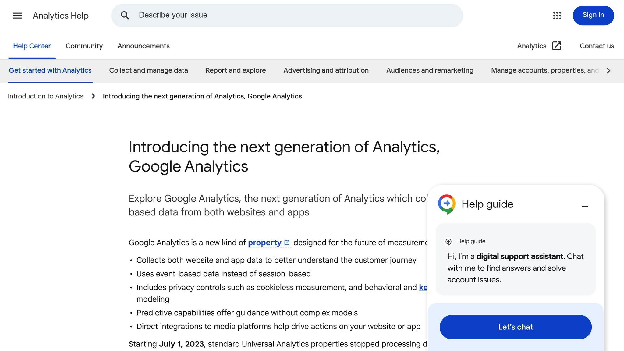 Google Analytics 4