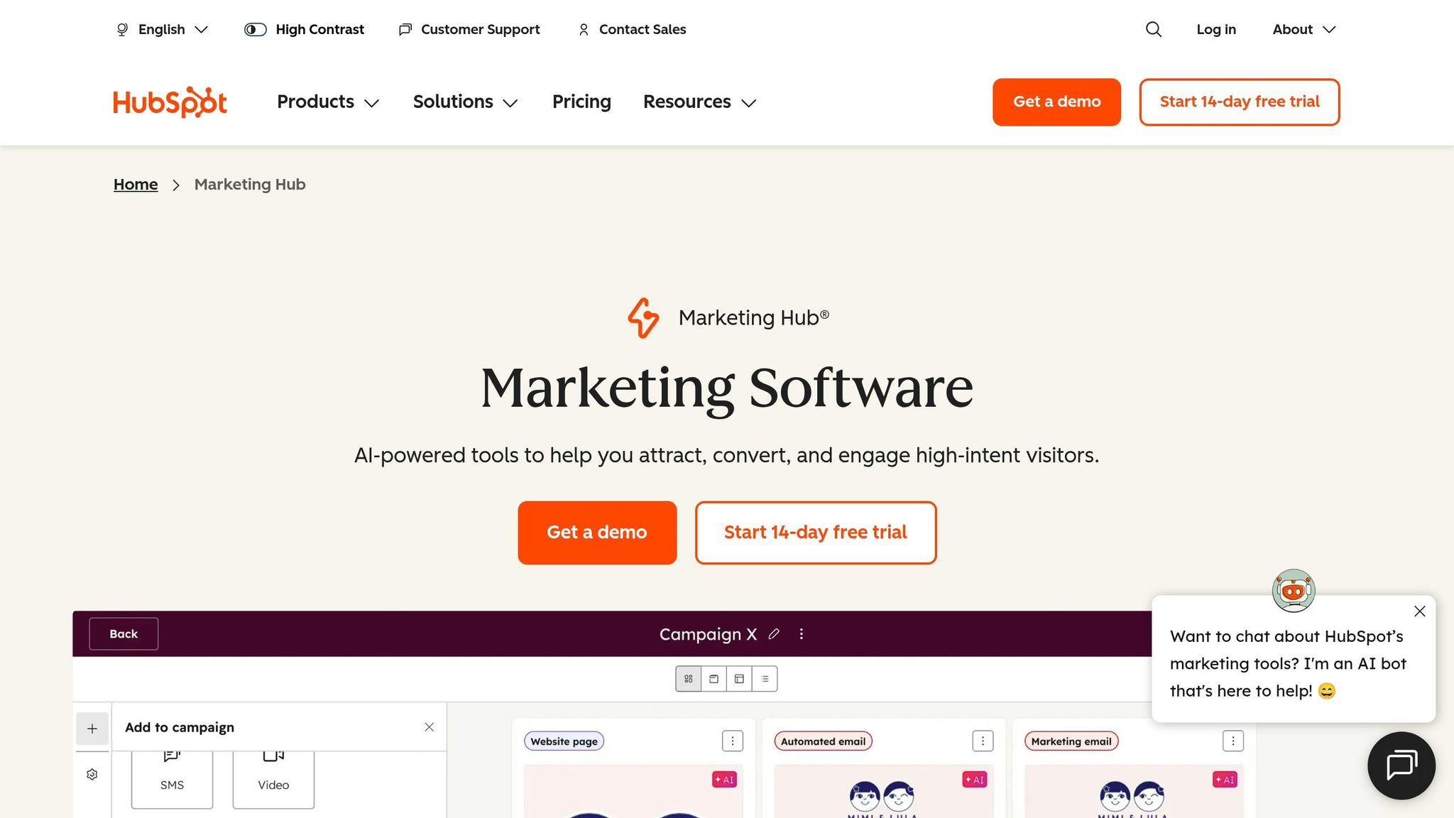 HubSpot Marketing Hub