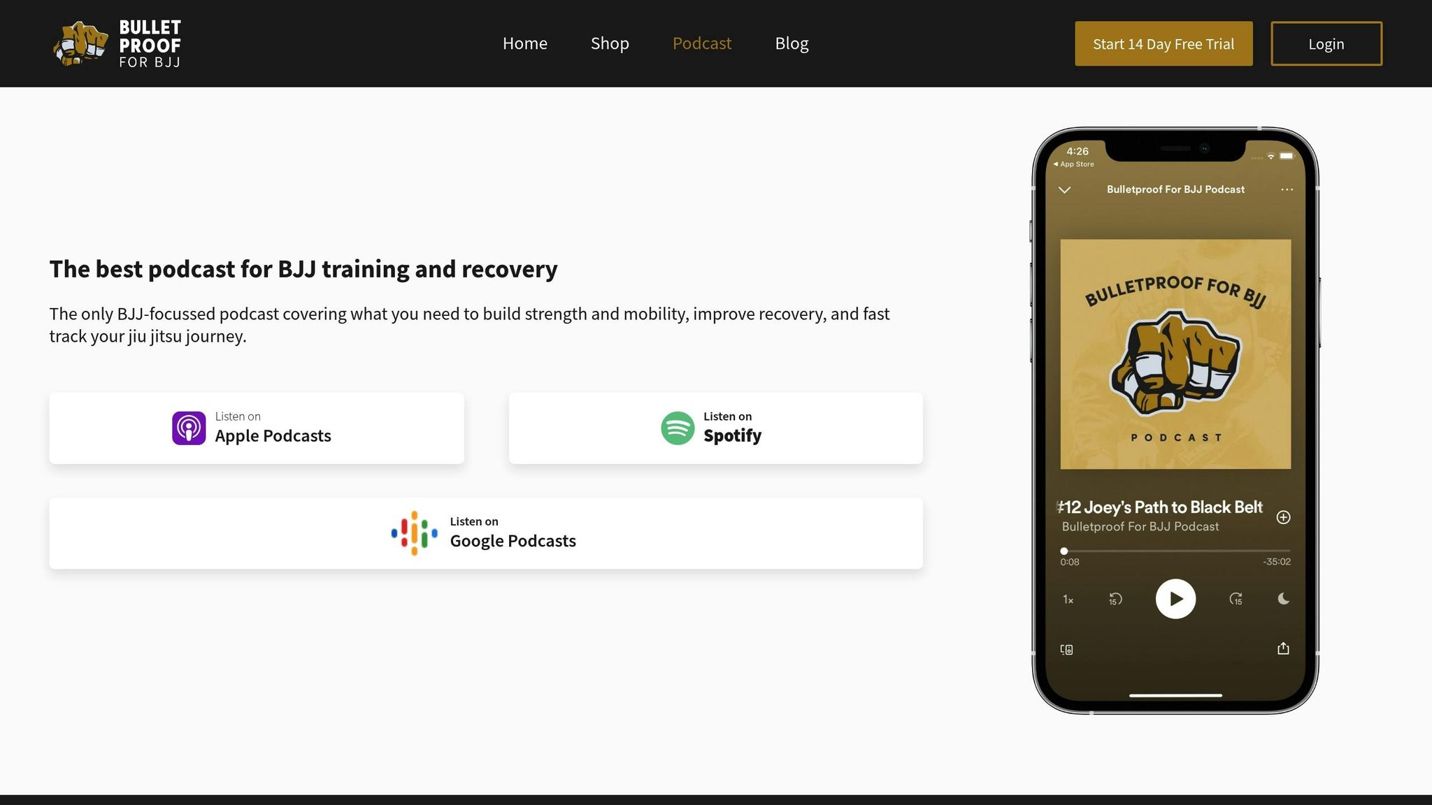 Bulletproof For BJJ Podcast