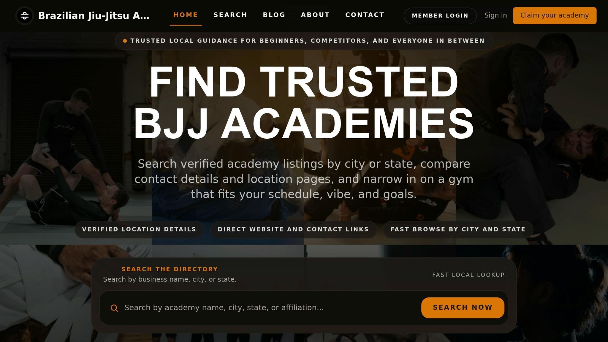 Brazilian Jiu-Jitsu Gyms Directory