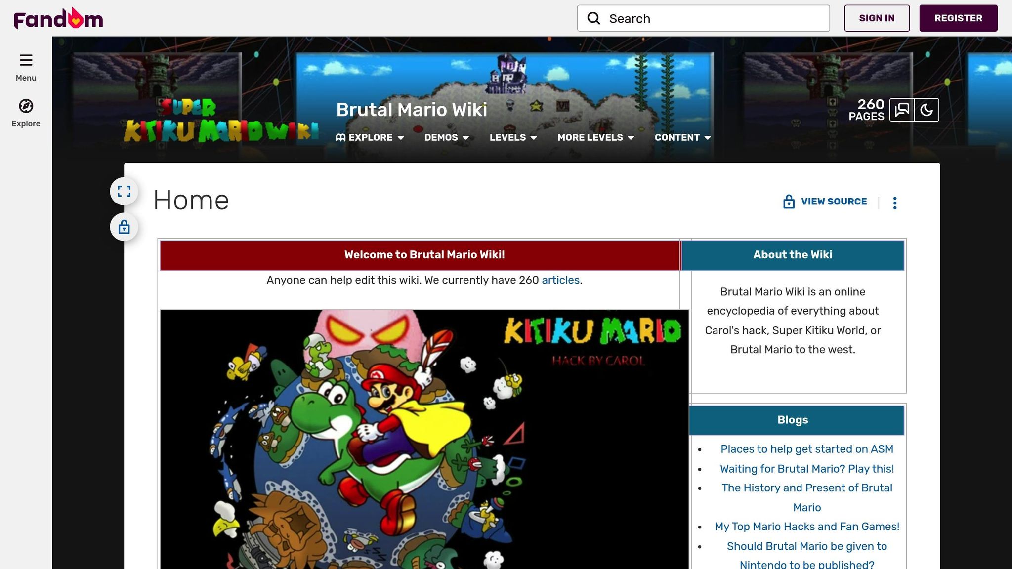 Super Mario World Brutal Mario