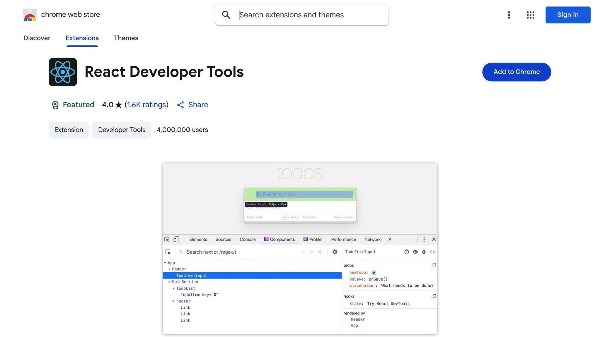 React Developer Tools