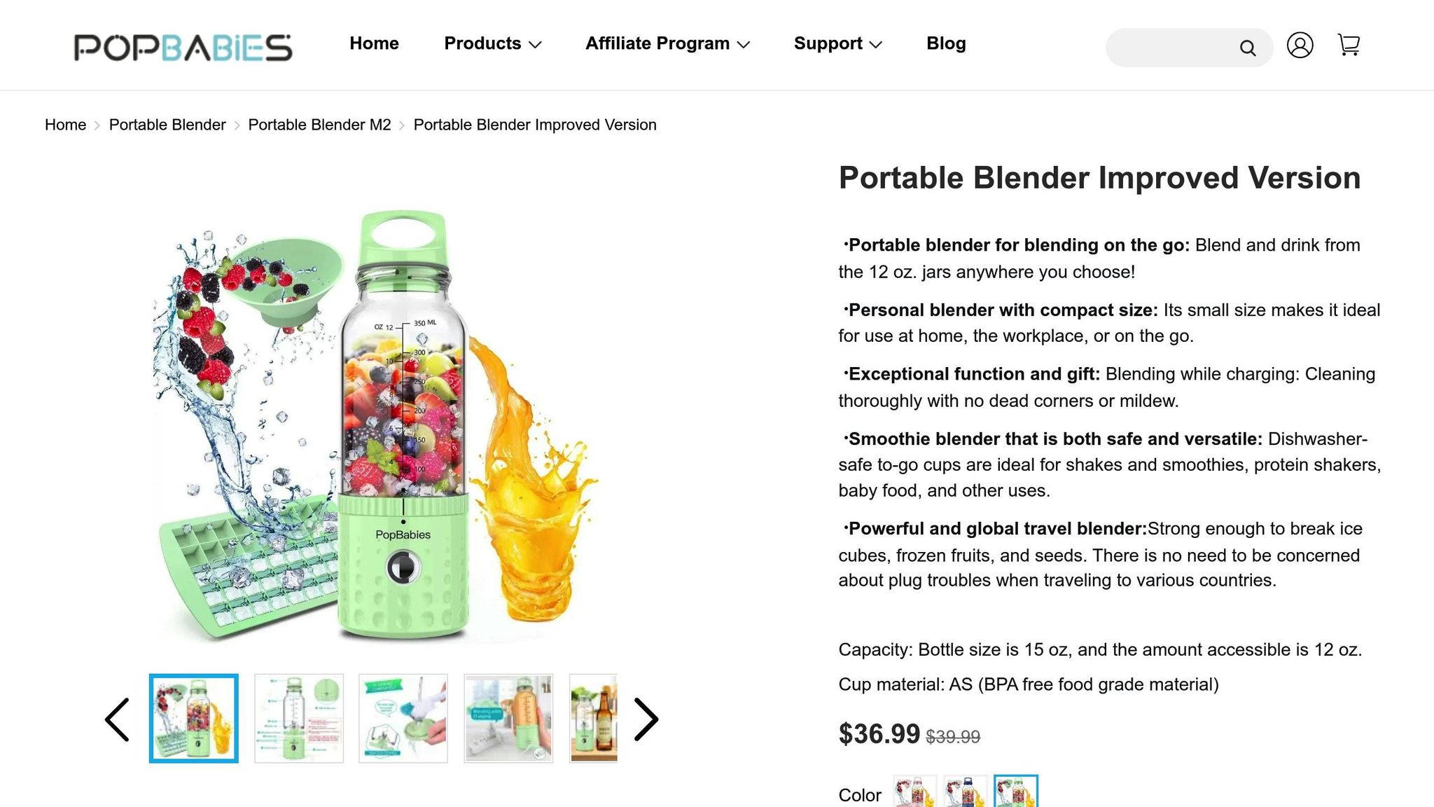 PopBabies Portable Blender