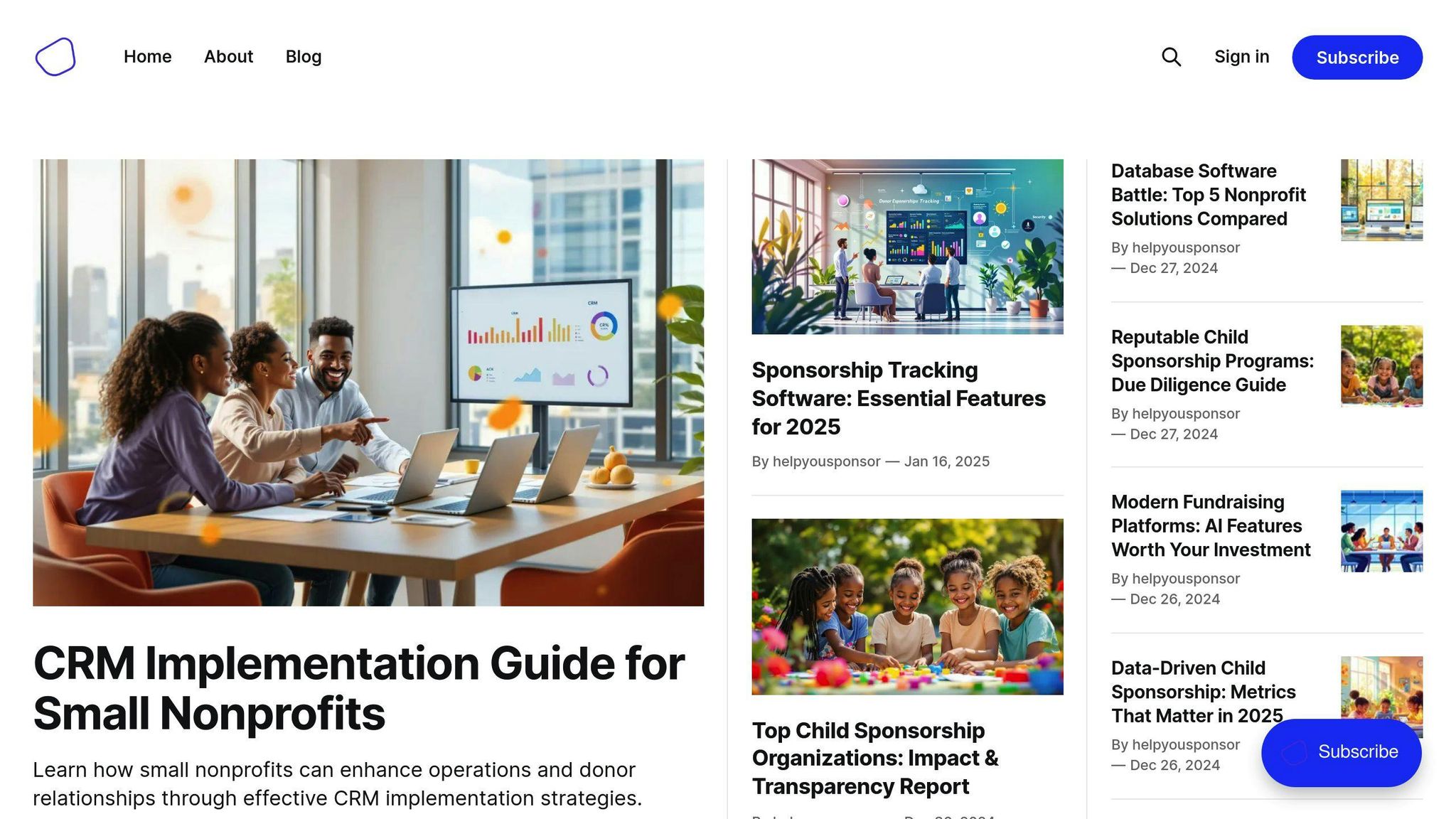 HelpYouSponsor: A Platform for Child Sponsorship