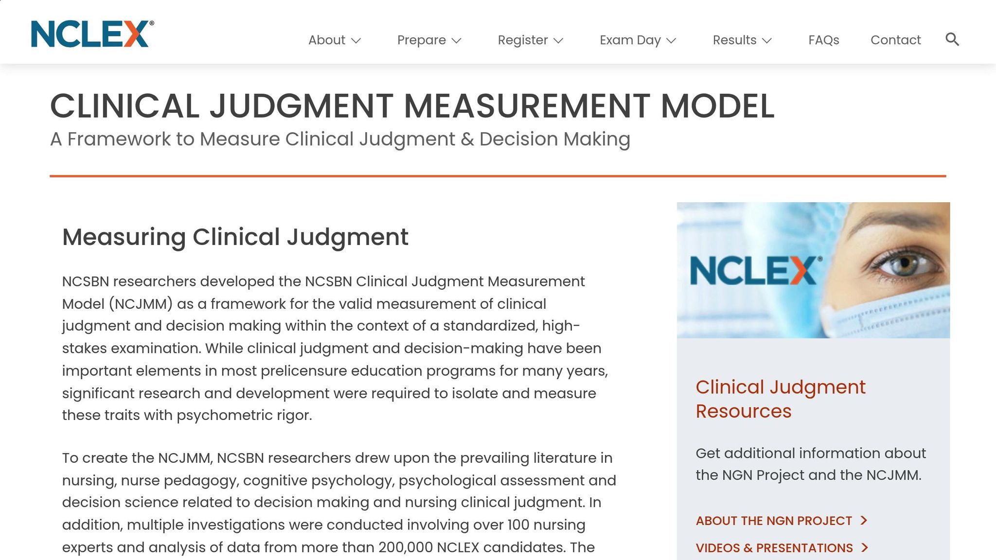 Clinical Judgment Measurement Model