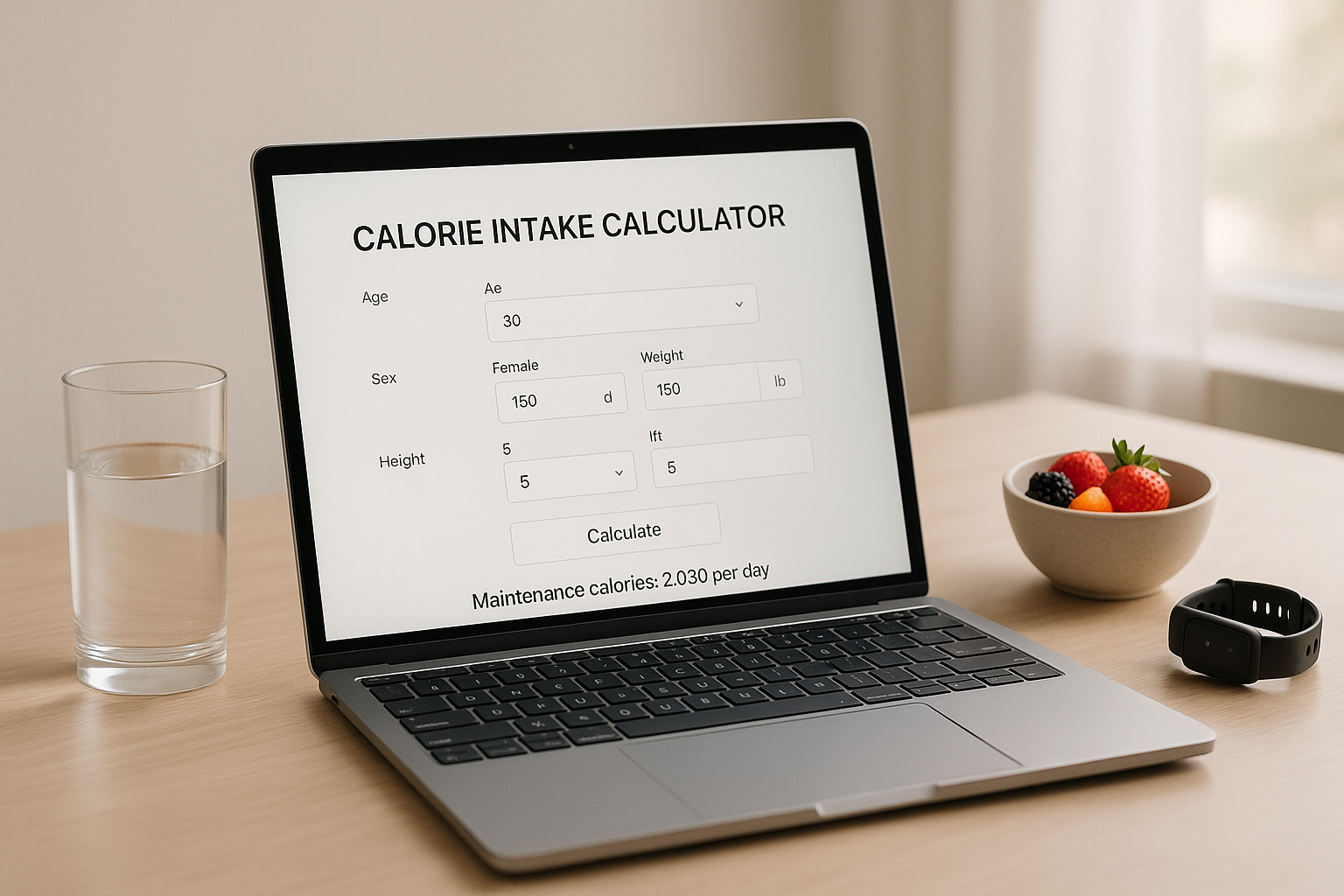 Calorie Intake Calculator for Your Goals