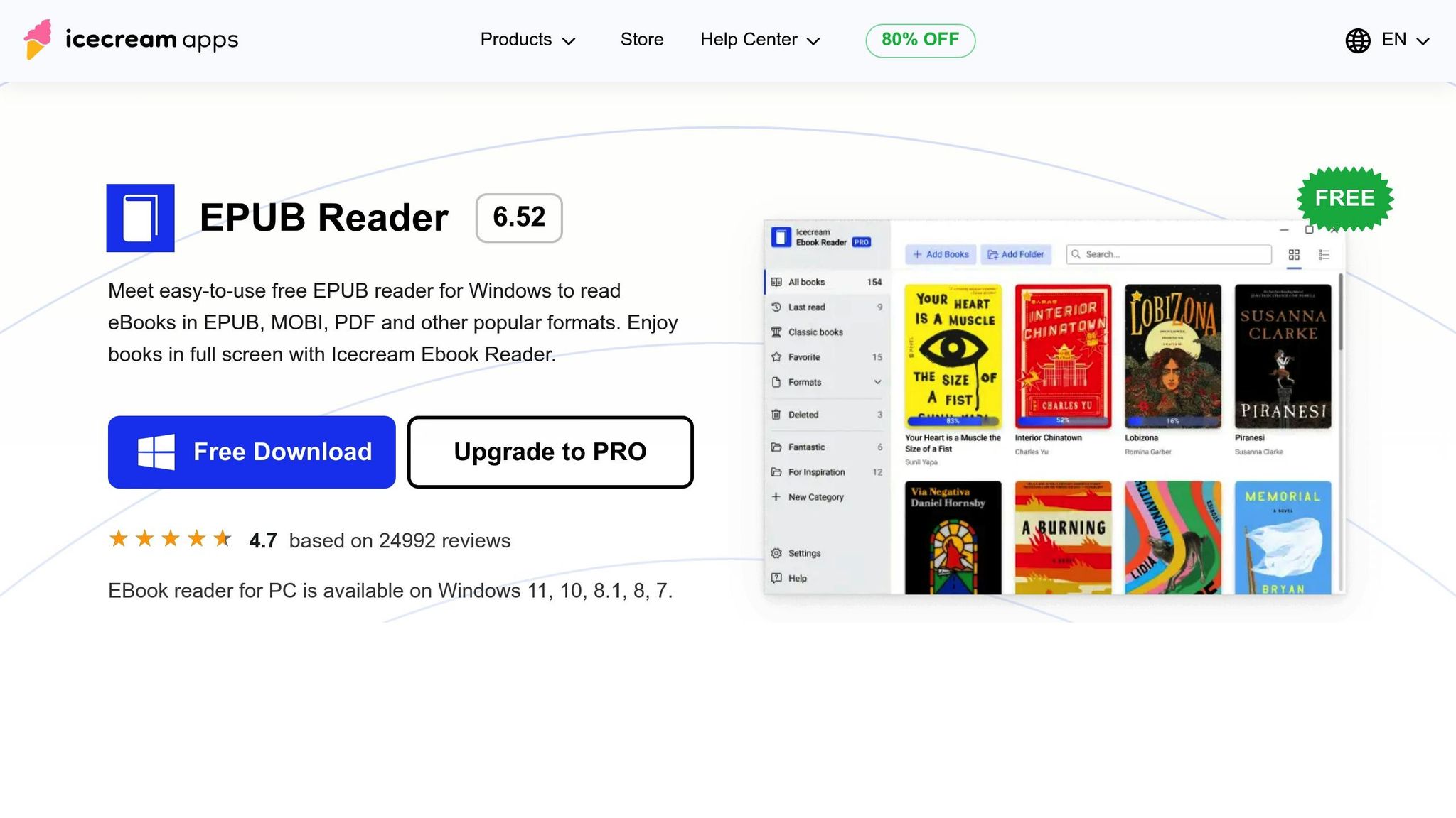 Icecream Ebook Reader