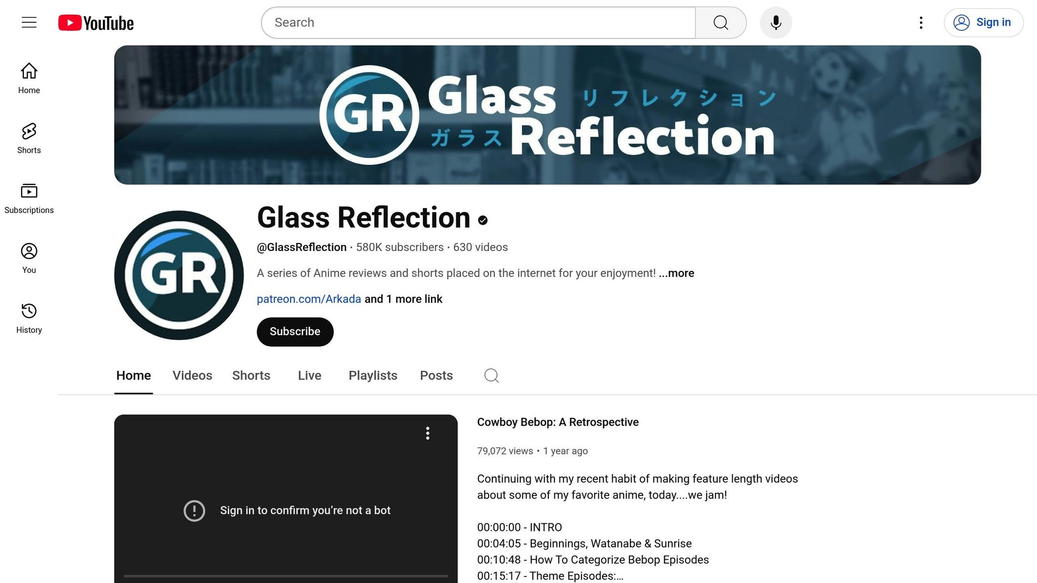 Glass Reflection
