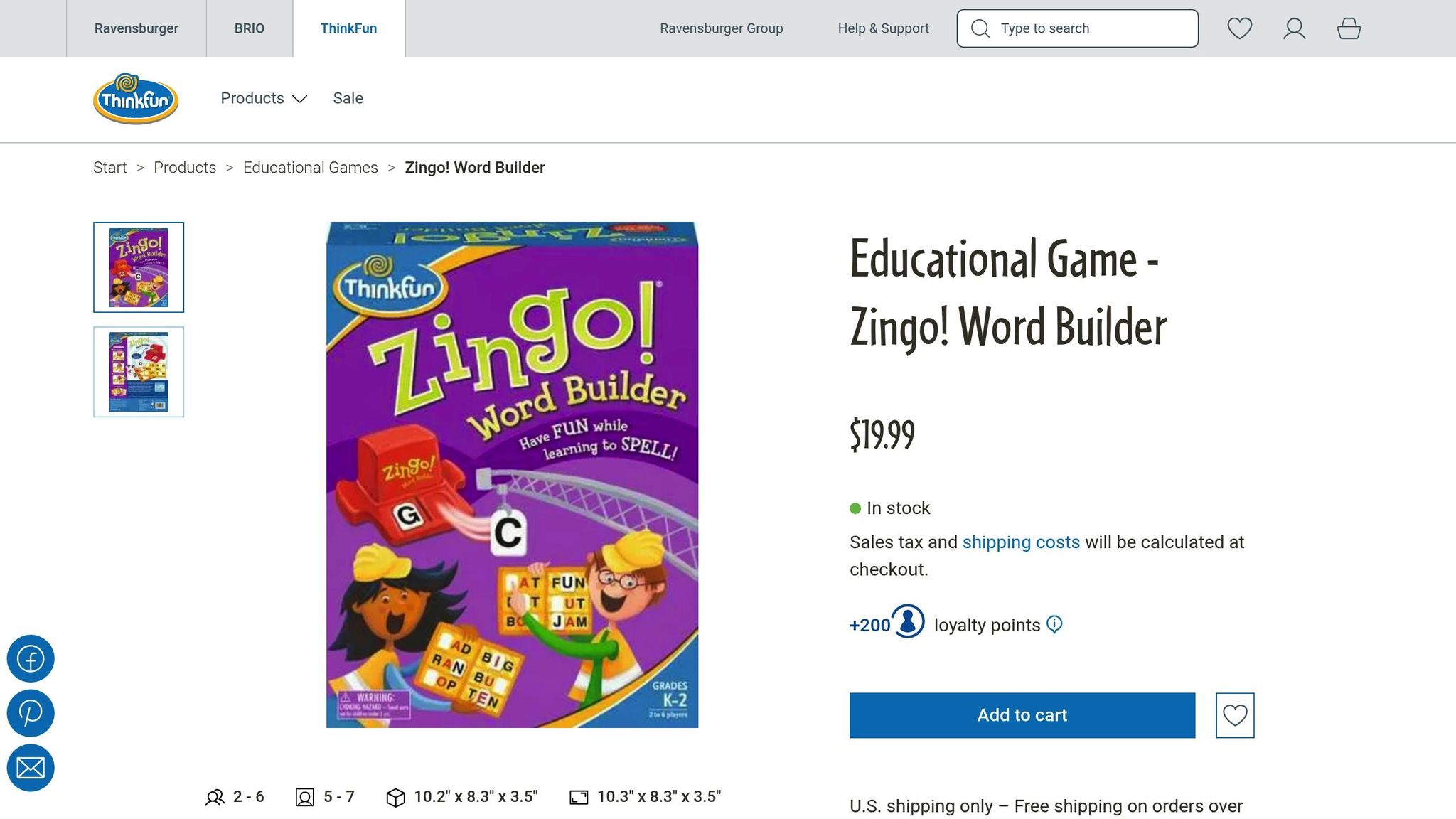 Zingo Word Builder
