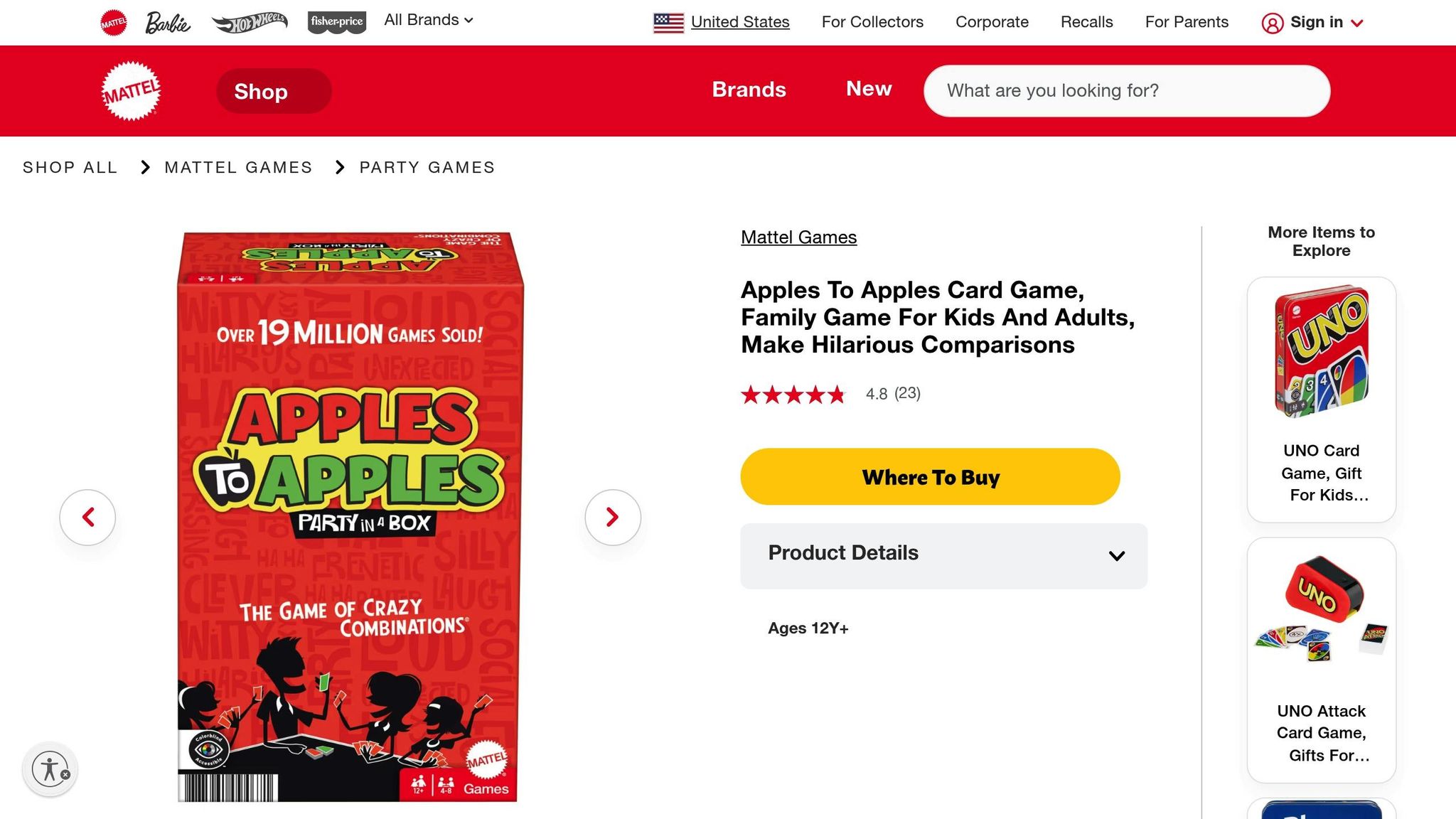 Apples to Apples Junior