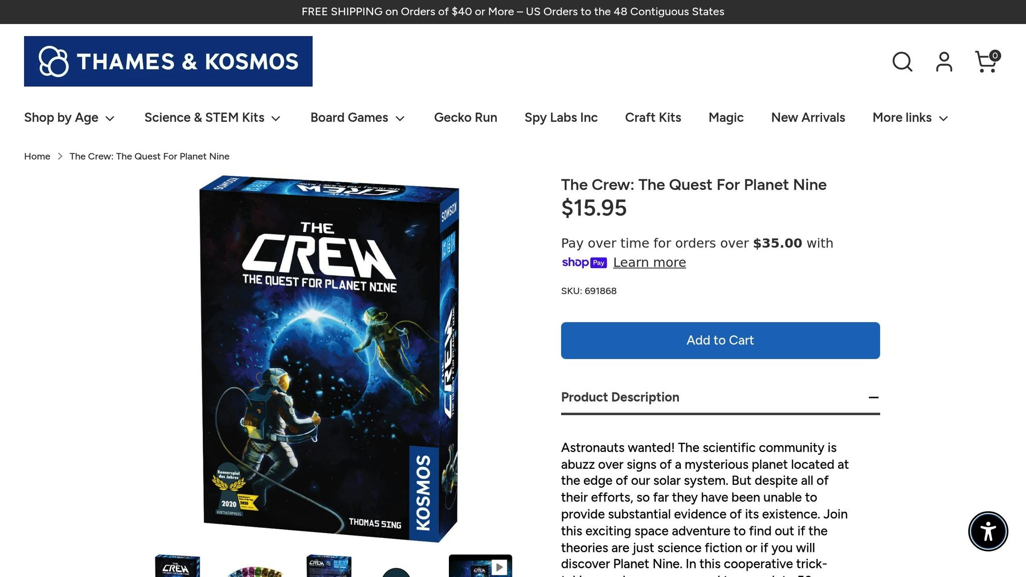 The Crew: Quest for Planet Nine