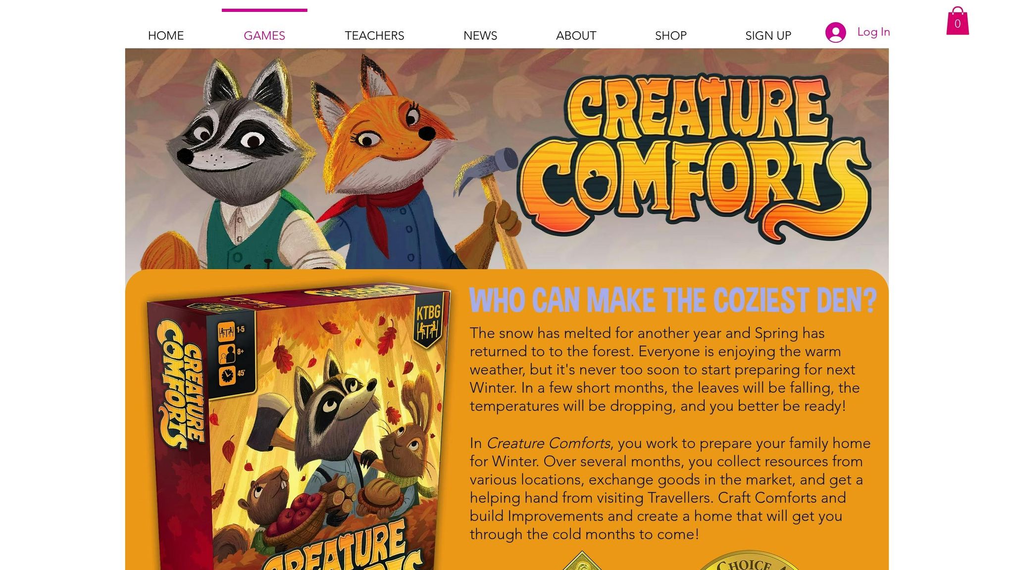 Creature Comforts: Cove