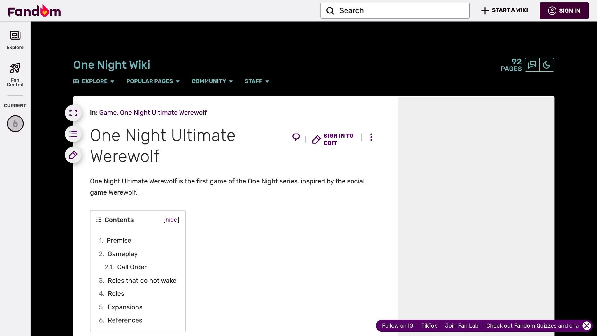 One Night Ultimate Werewolf