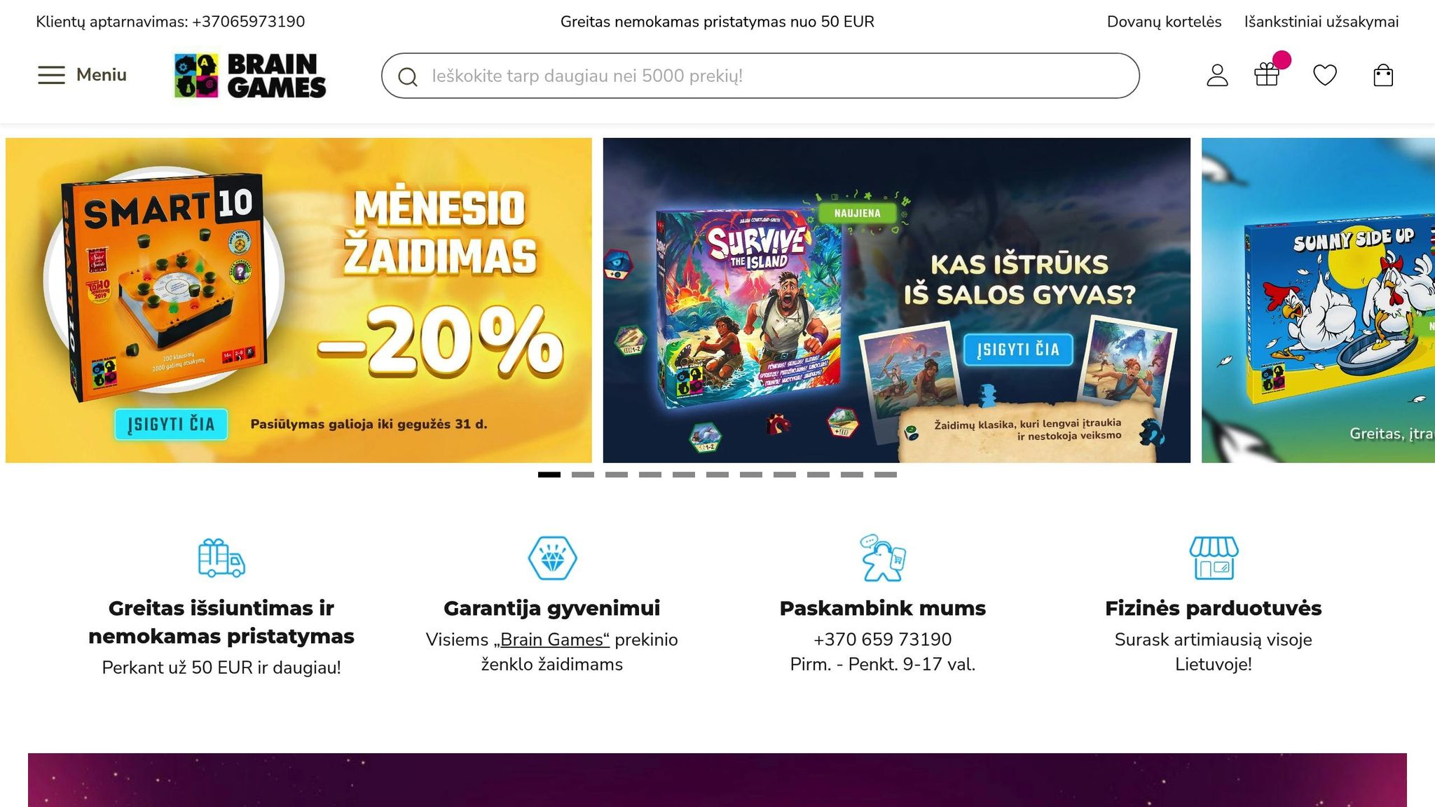 Brain Games LT: lietuviškų žaidimų namai