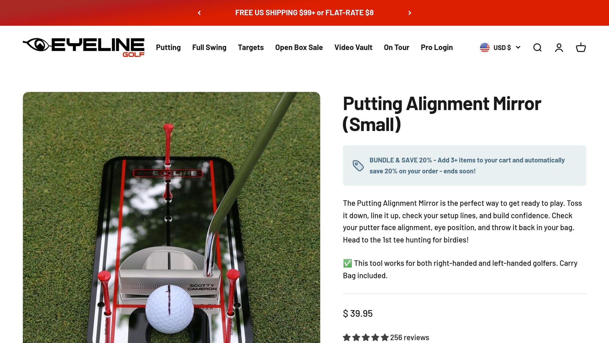 EyeLine Golf Putting Alignment Mirror