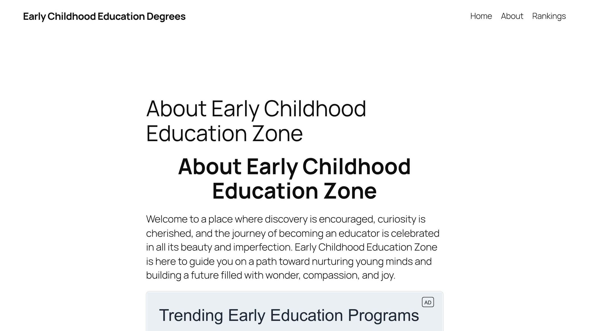 Childhood Education Zone