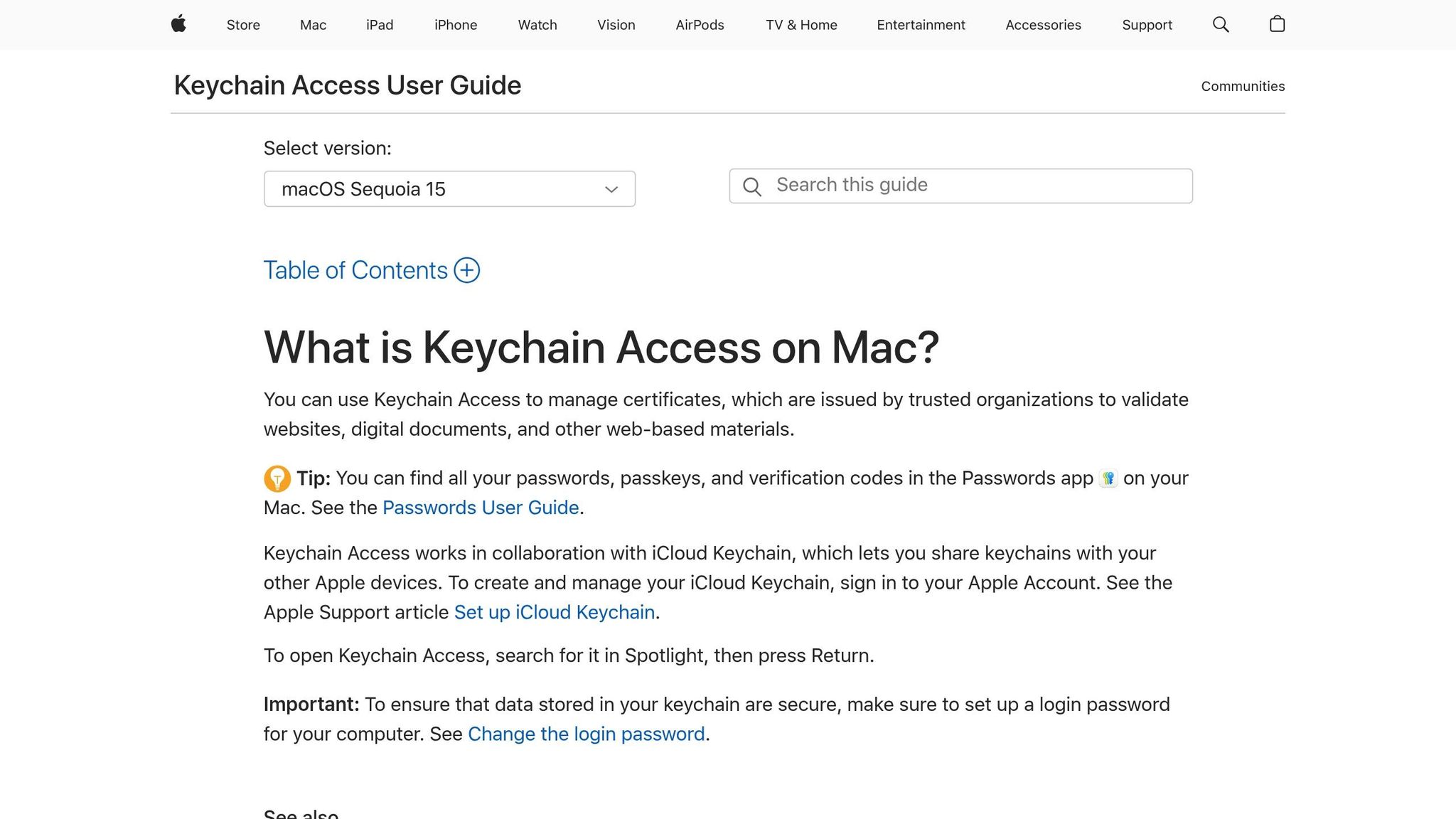 Keychain Access