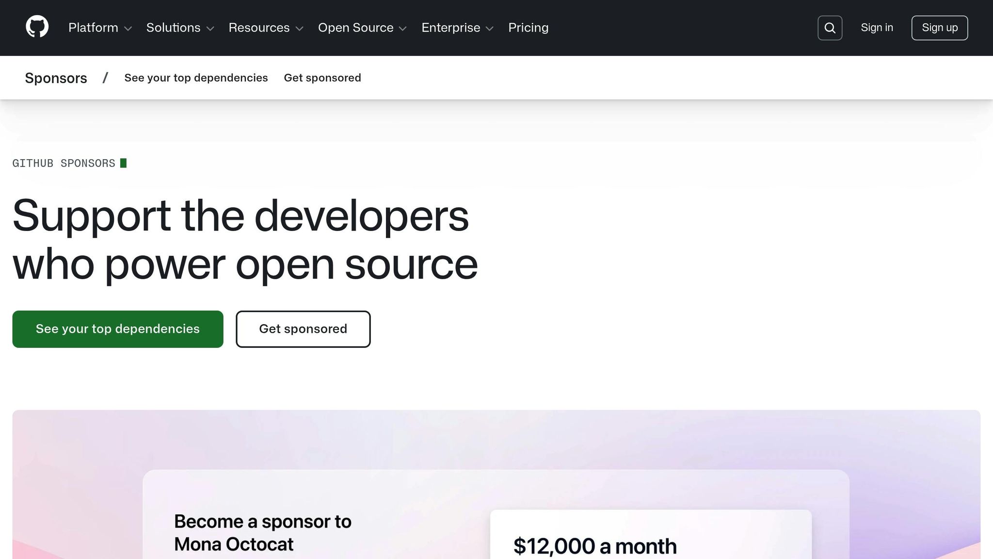 GitHub Sponsors