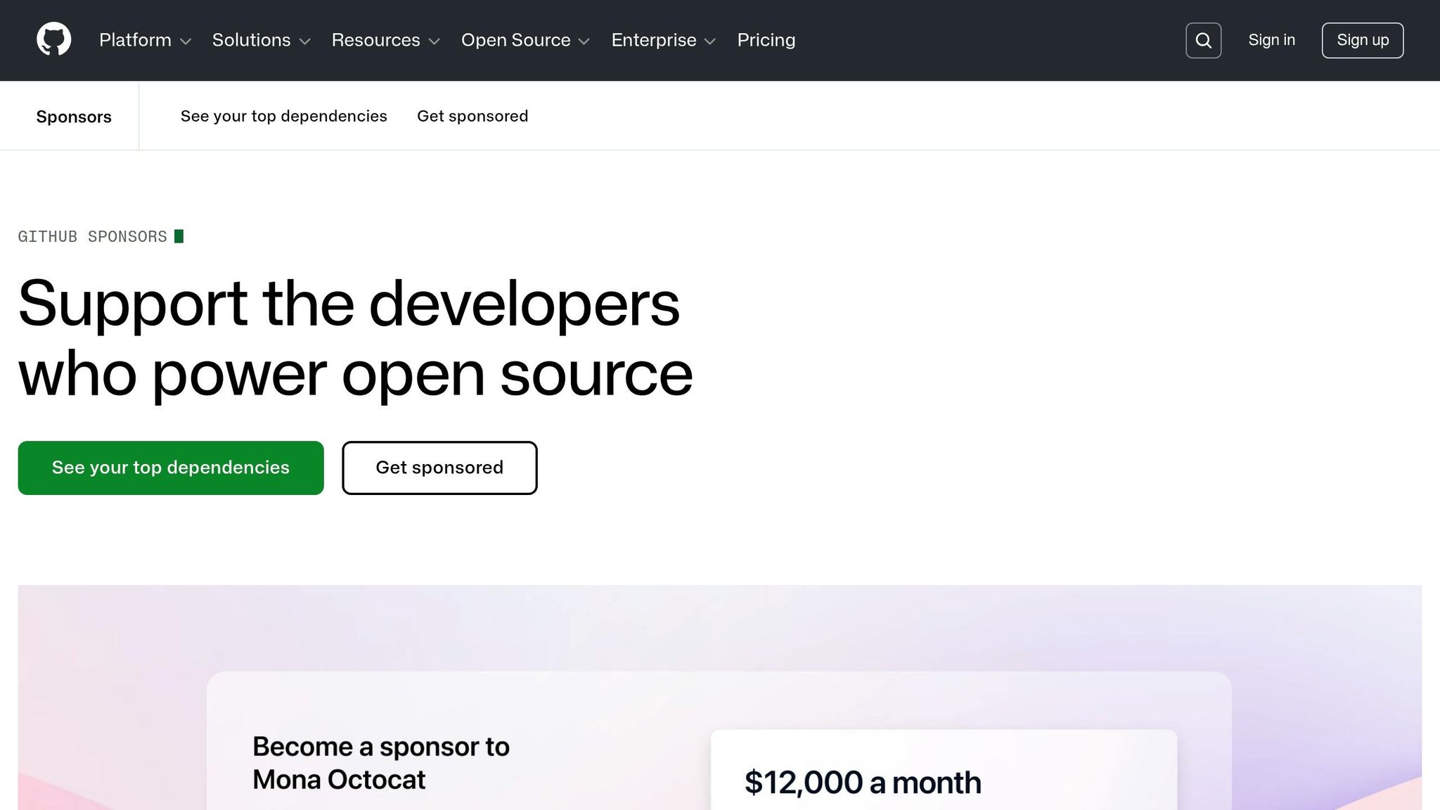 GitHub Sponsors